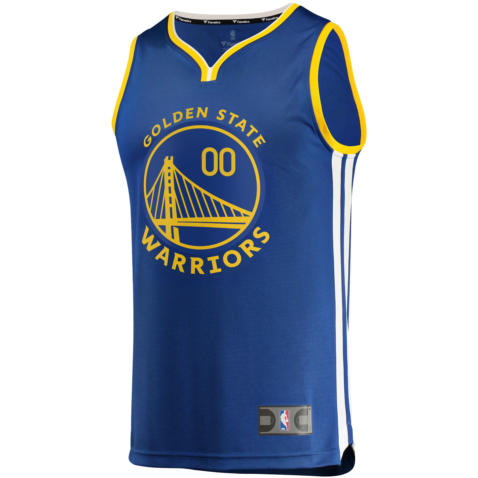 Golden State Warriors Youth 2019/20 Fast Break Custom Replica Jersey Royal Icon Edition