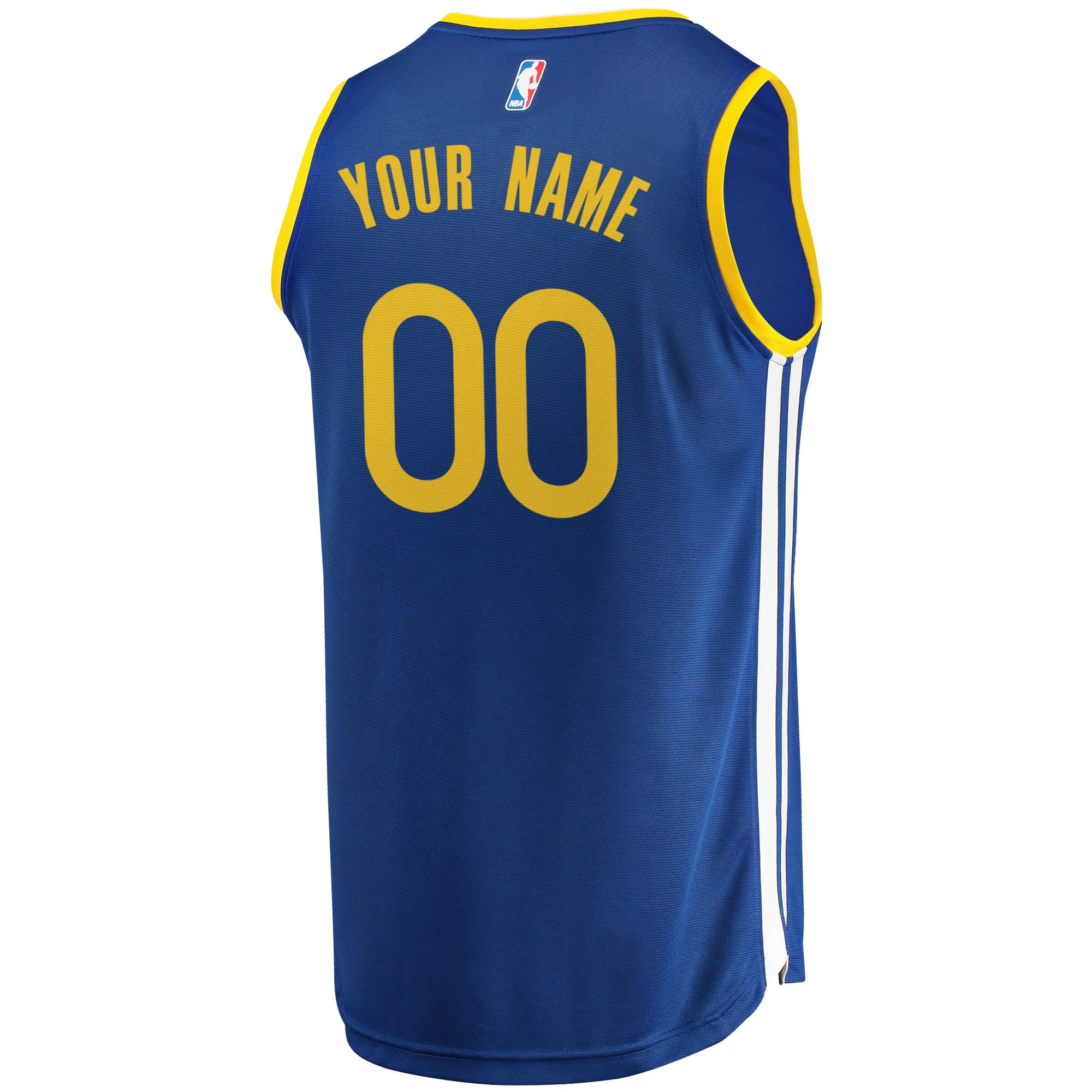 Golden State Warriors Youth 2019/20 Fast Break Custom Replica Jersey Royal Icon Edition