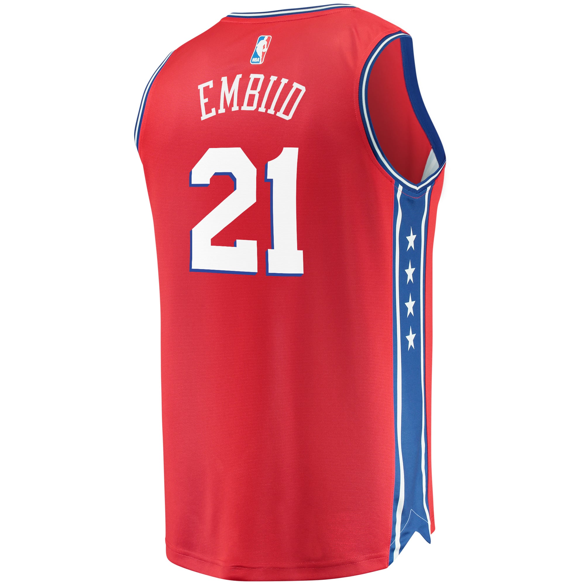 Joel Embiid Philadelphia 76ers Youth 2019/20 Fast Break Replica Player Team Jersey Statement Edition Red