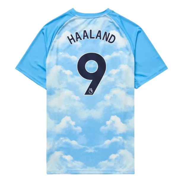 Haaland Manchester City 2026-2027 Warm Up Jersey Icy Blue