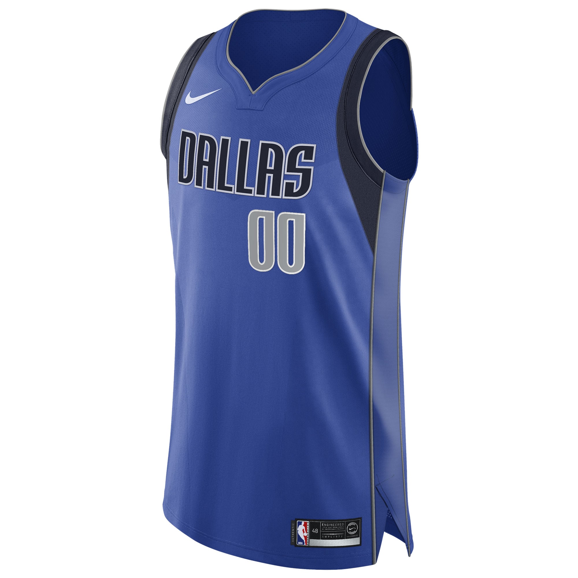 Dallas Mavericks 2020/21 Style Custom Jersey Royal Icon Edition