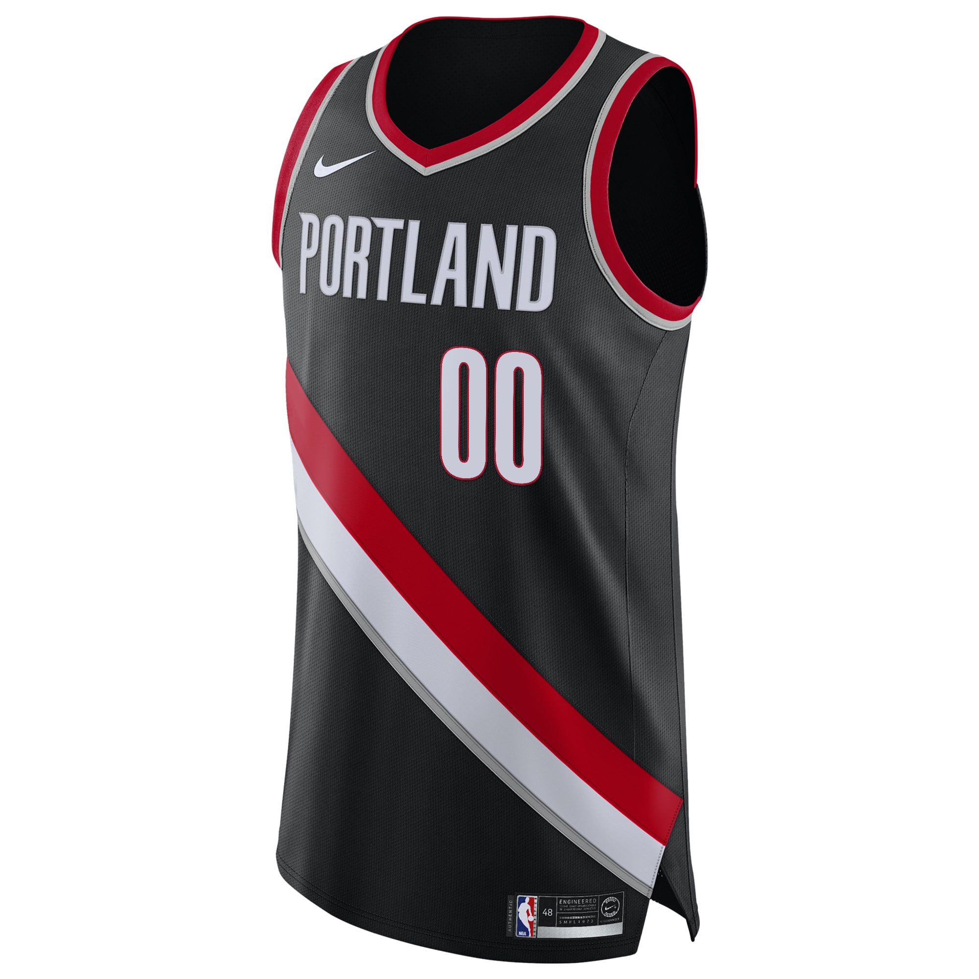 Portland Trail Blazers 2020/21 Style Custom Jersey Black Icon Edition