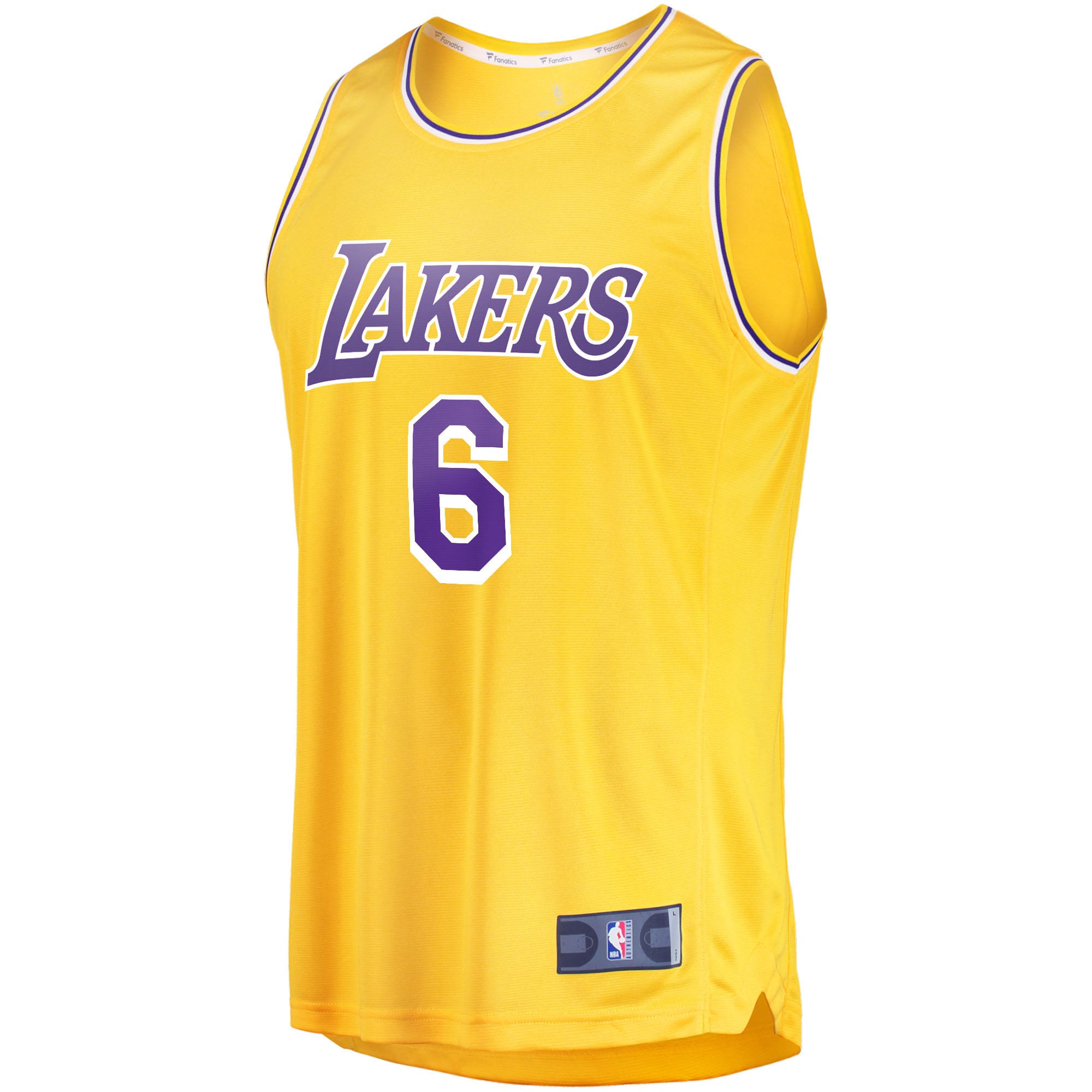 LeBron James Los Angeles Lakers 2021/22 Fast Break Replica Jersey Icon Edition Gold