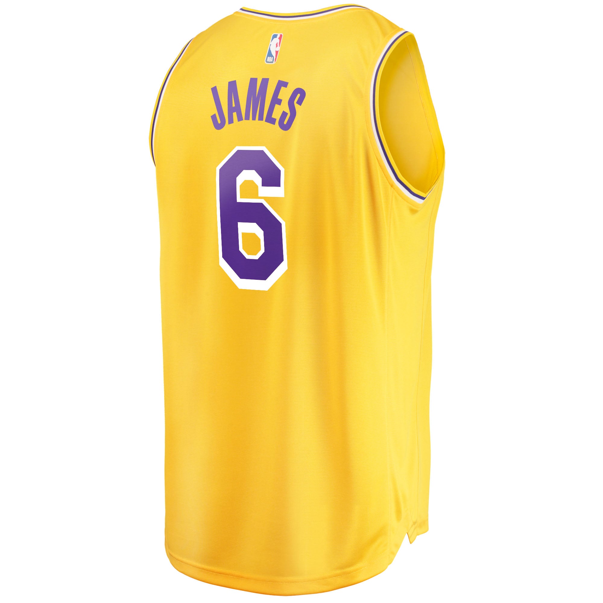 LeBron James Los Angeles Lakers 2021/22 Fast Break Replica Jersey Icon Edition Gold