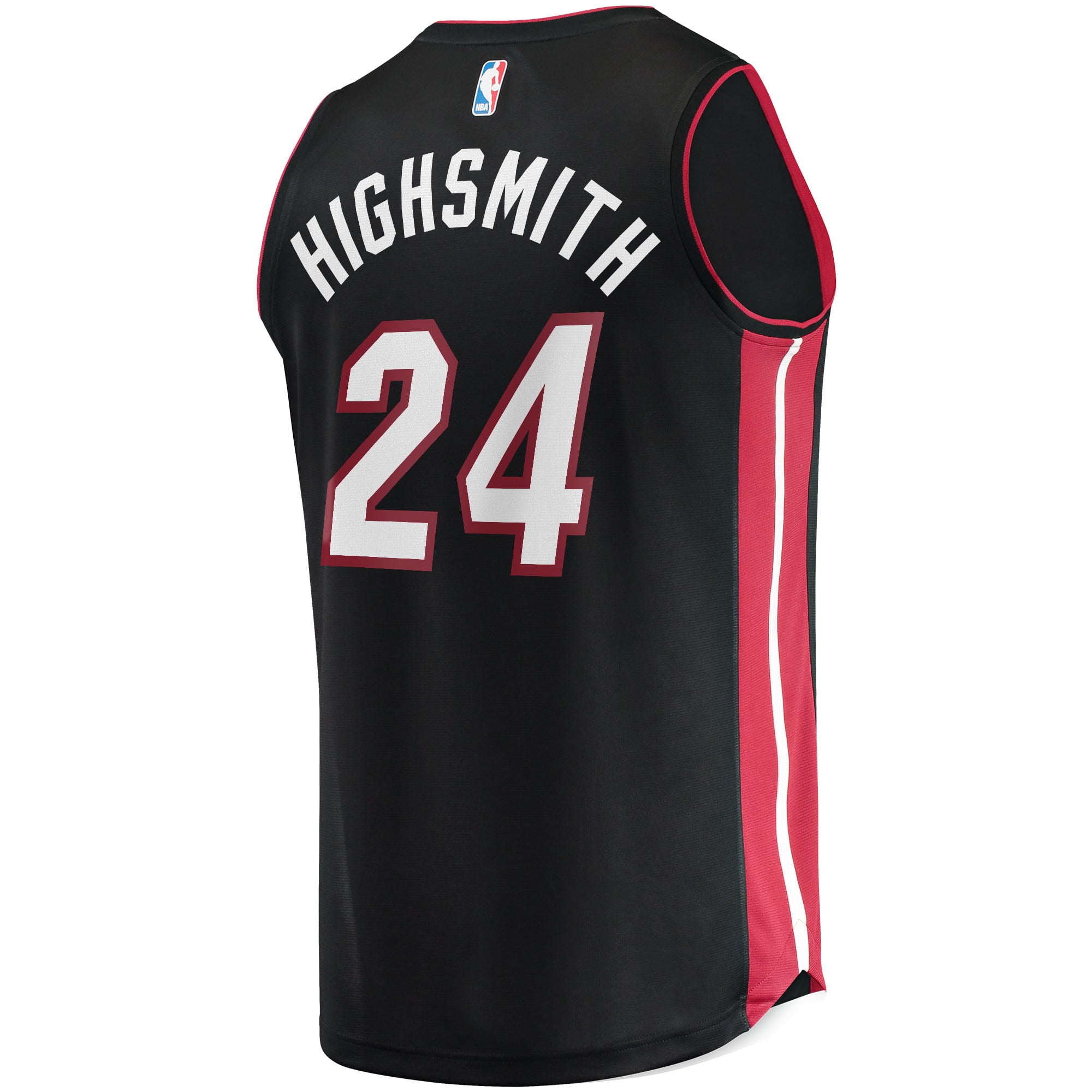 Haywood Highsmith Miami Heat 2021/22 Fast Break Replica Jersey Icon Edition Black