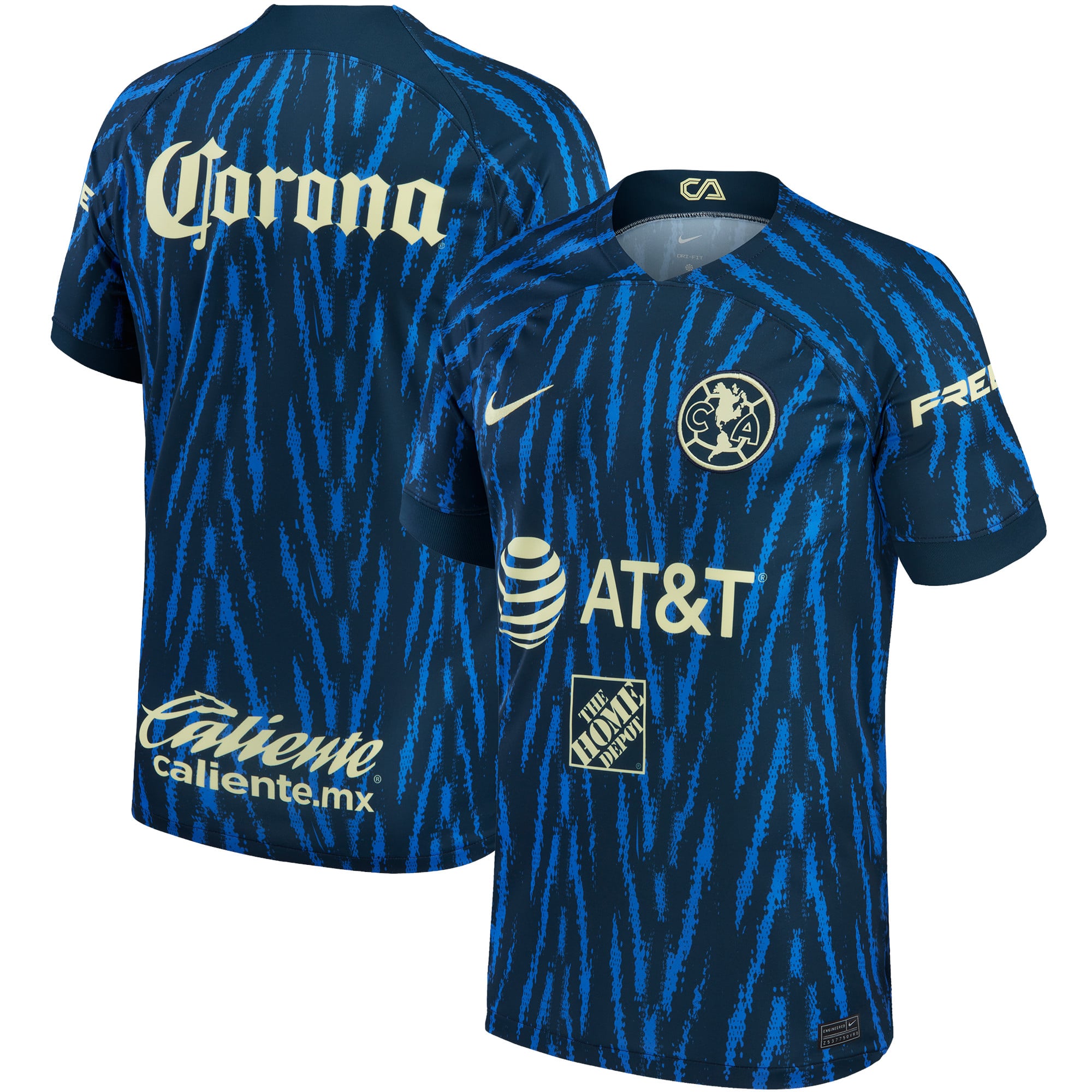 Club America 2022/23 Away Replica Jersey Blue