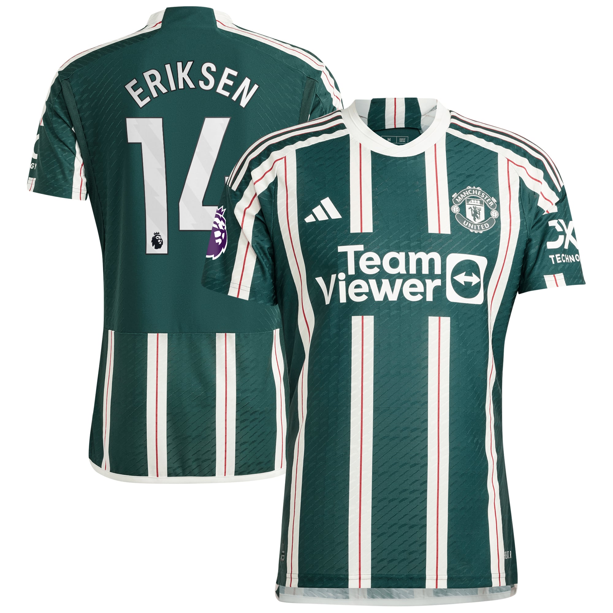 Christian Eriksen Manchester United 2023/24 Away Style Player Jersey Green