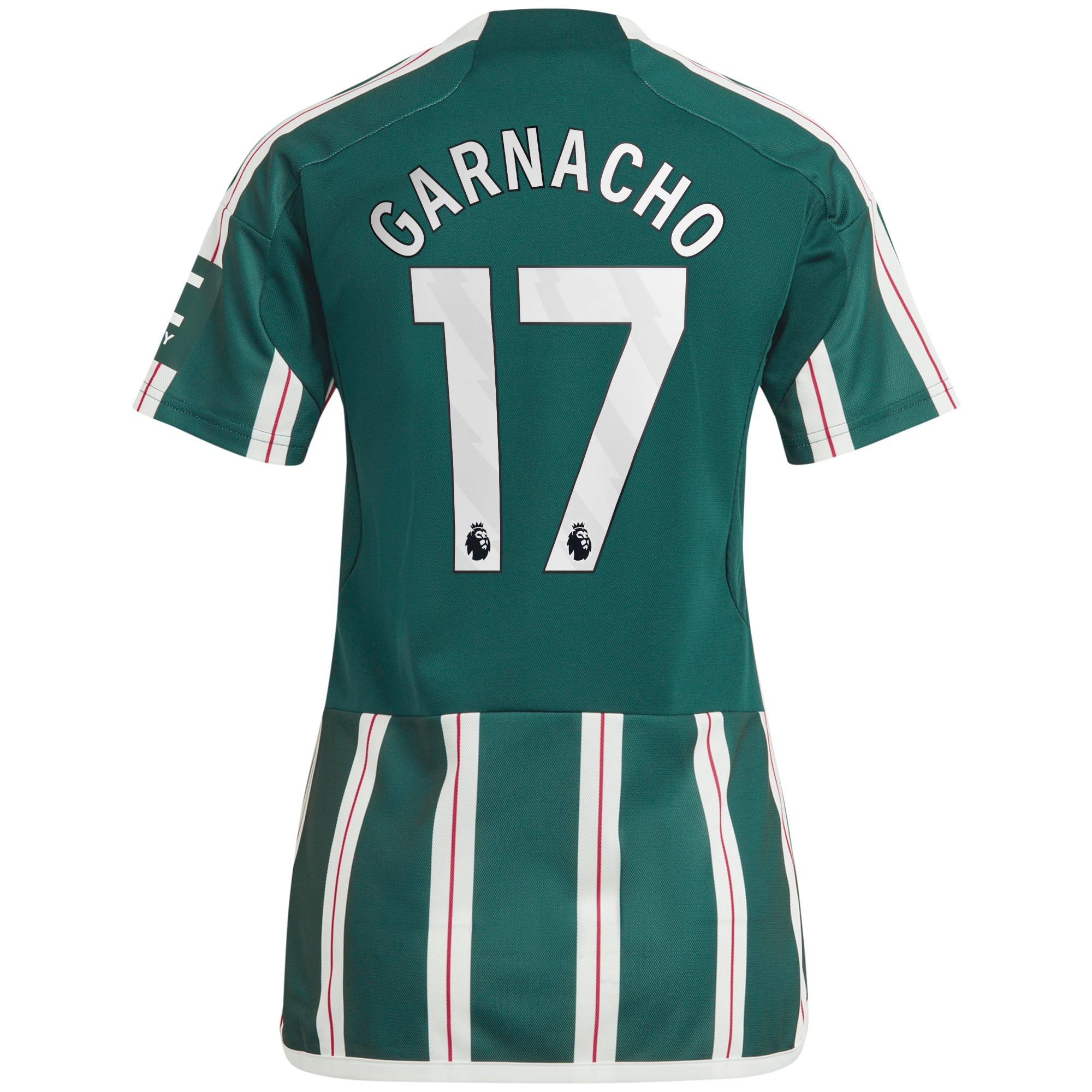 Alejandro Garnacho Manchester United Women's 2023/24 Away Replica Player Jersey?�C Green