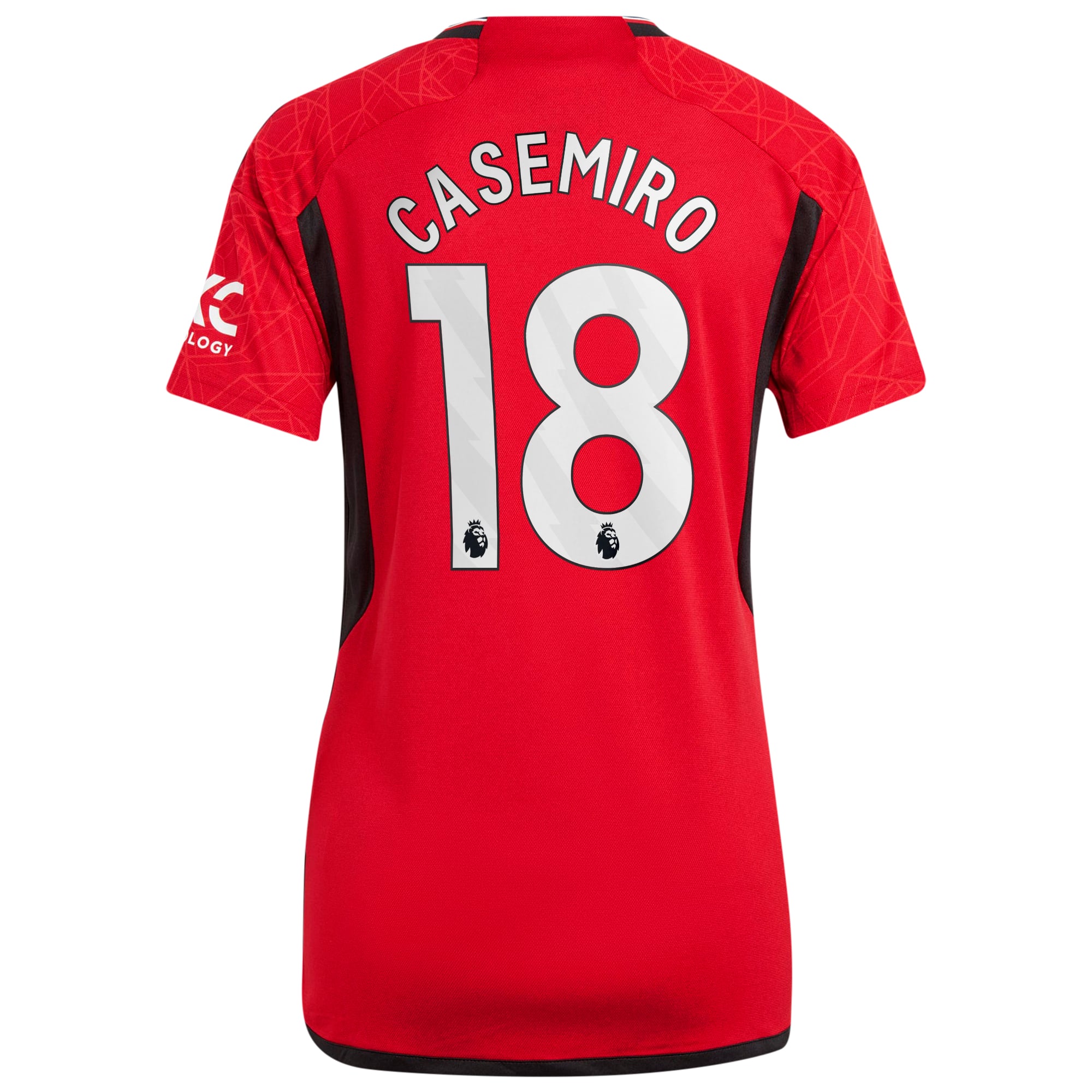 Casemiro Manchester United Women's 2023/24 Home Replica Player Jersey Red