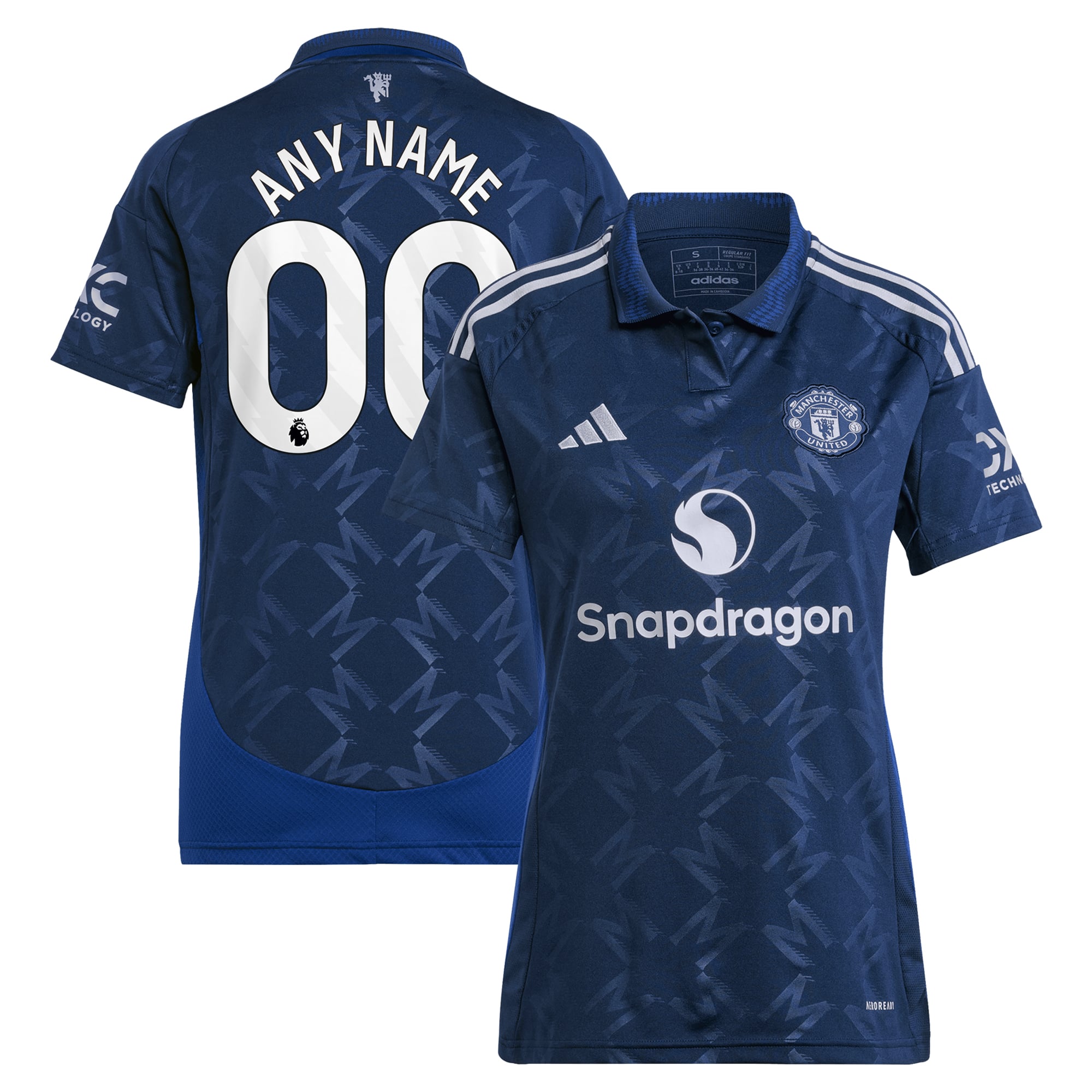 Manchester United Women's 2024/25 Away Replica Custom Jersey Navy