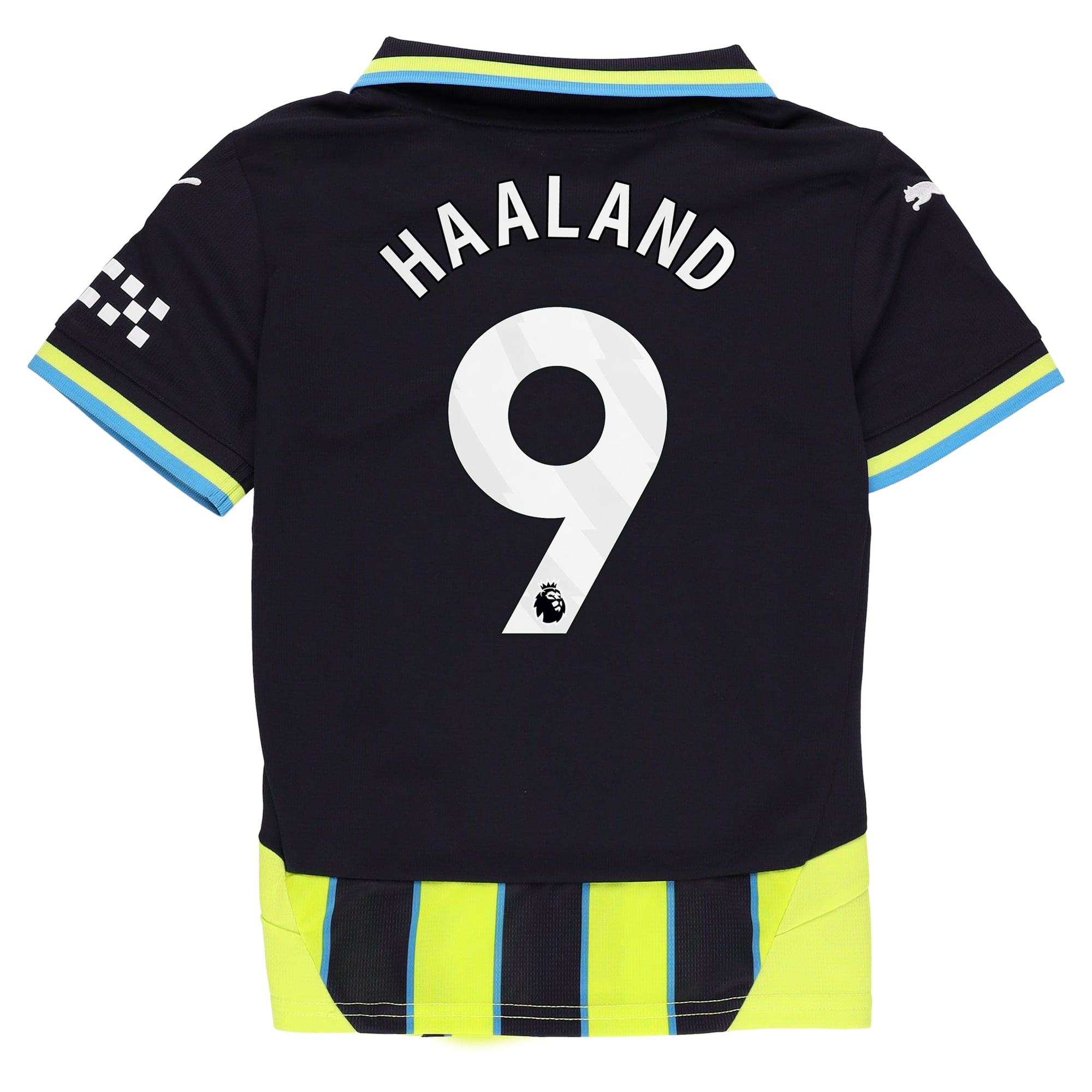 Erling Haaland Manchester City Youth 2024/25 Away Replica Player Jersey Navy