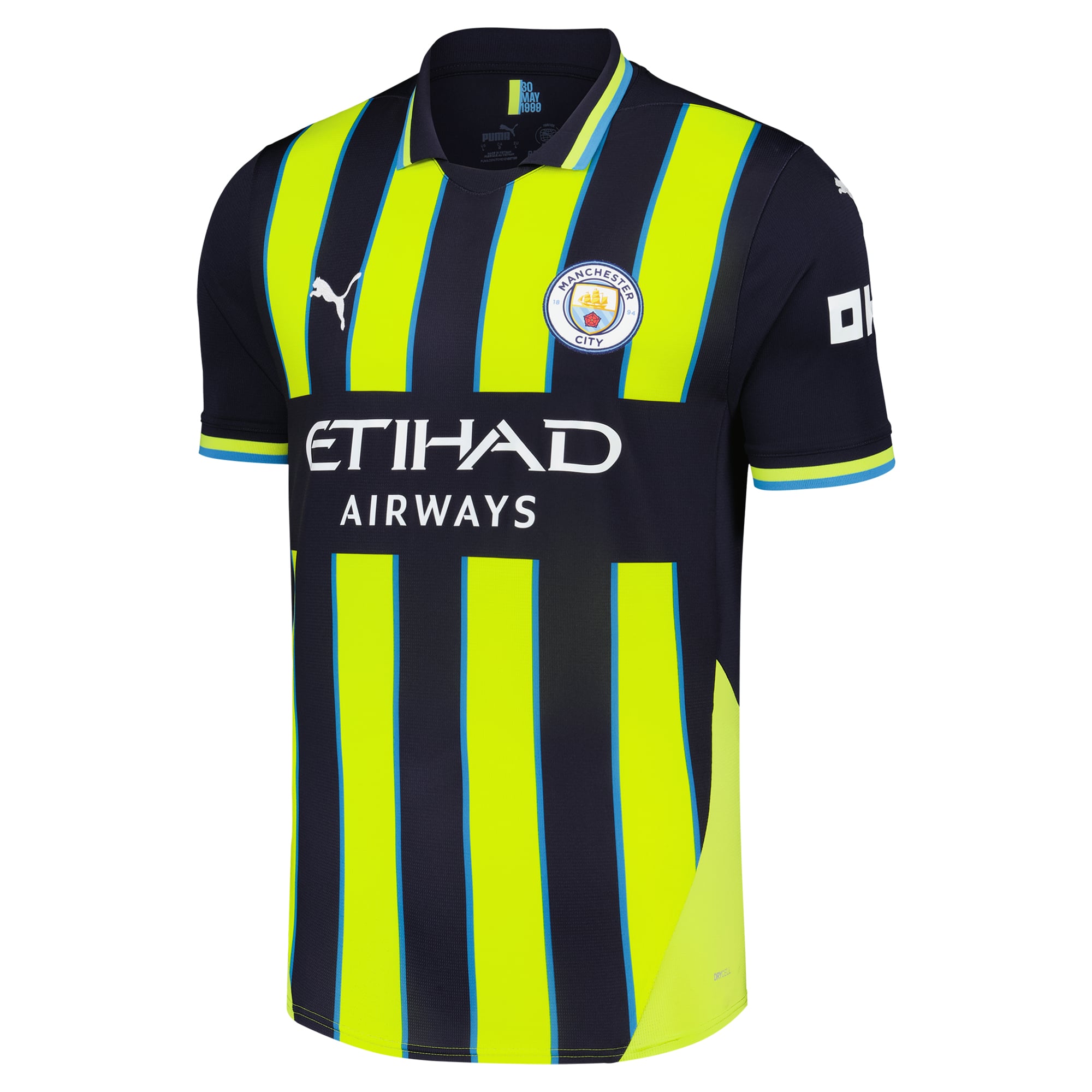 Kevin De Bruyne Manchester City 2024/25 Away Replica Player Jersey Navy
