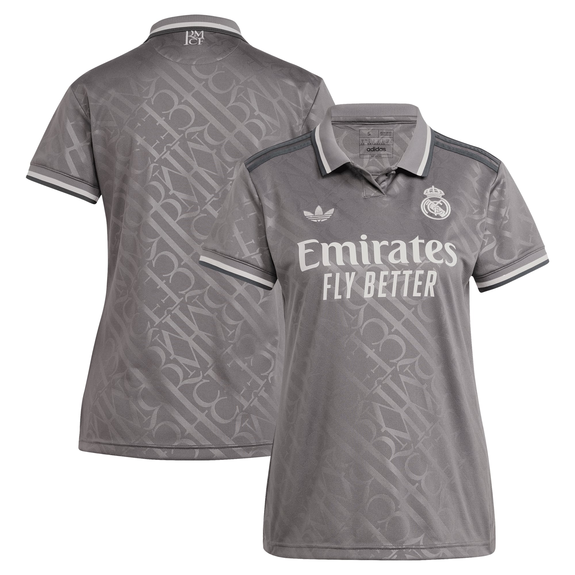 Real Madrid Originals Women's 2024/25 Third Replica Jersey Charcoal