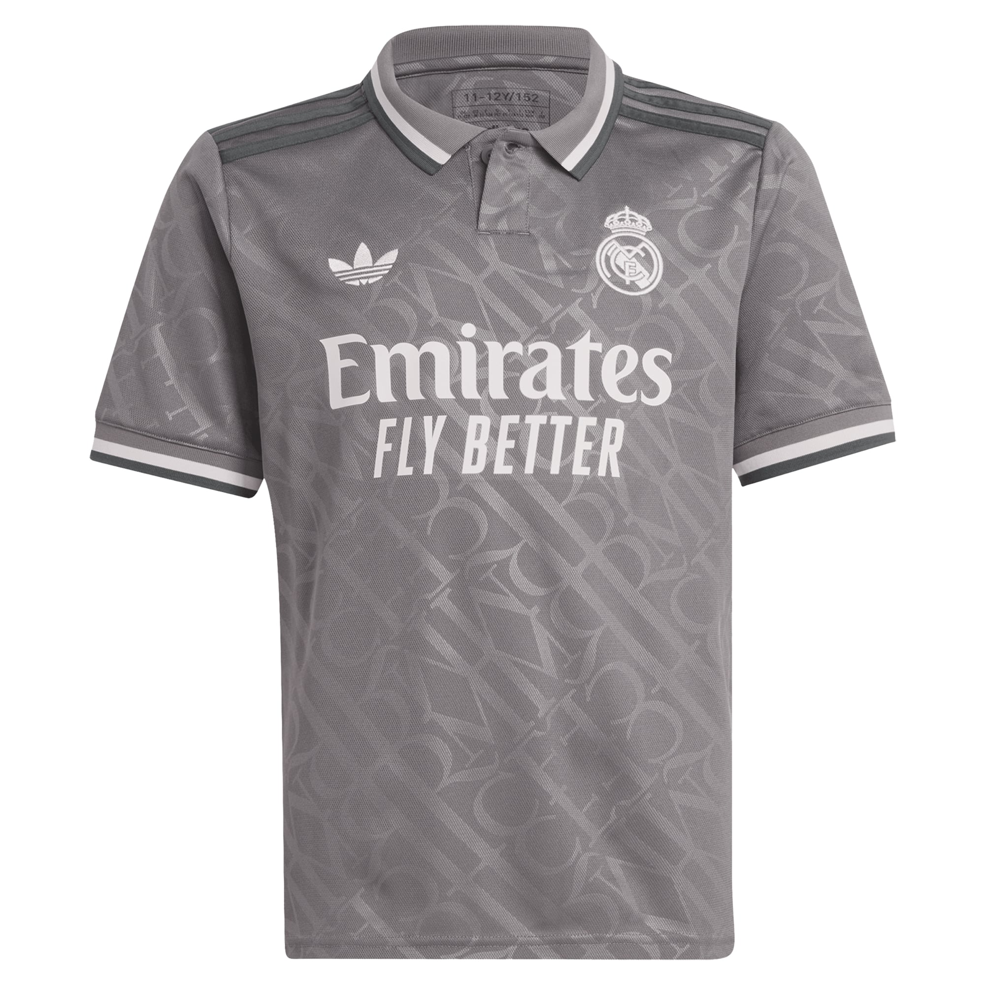 Real Madrid Originals Youth 2024/25 Third Replica Custom Jersey Charcoal