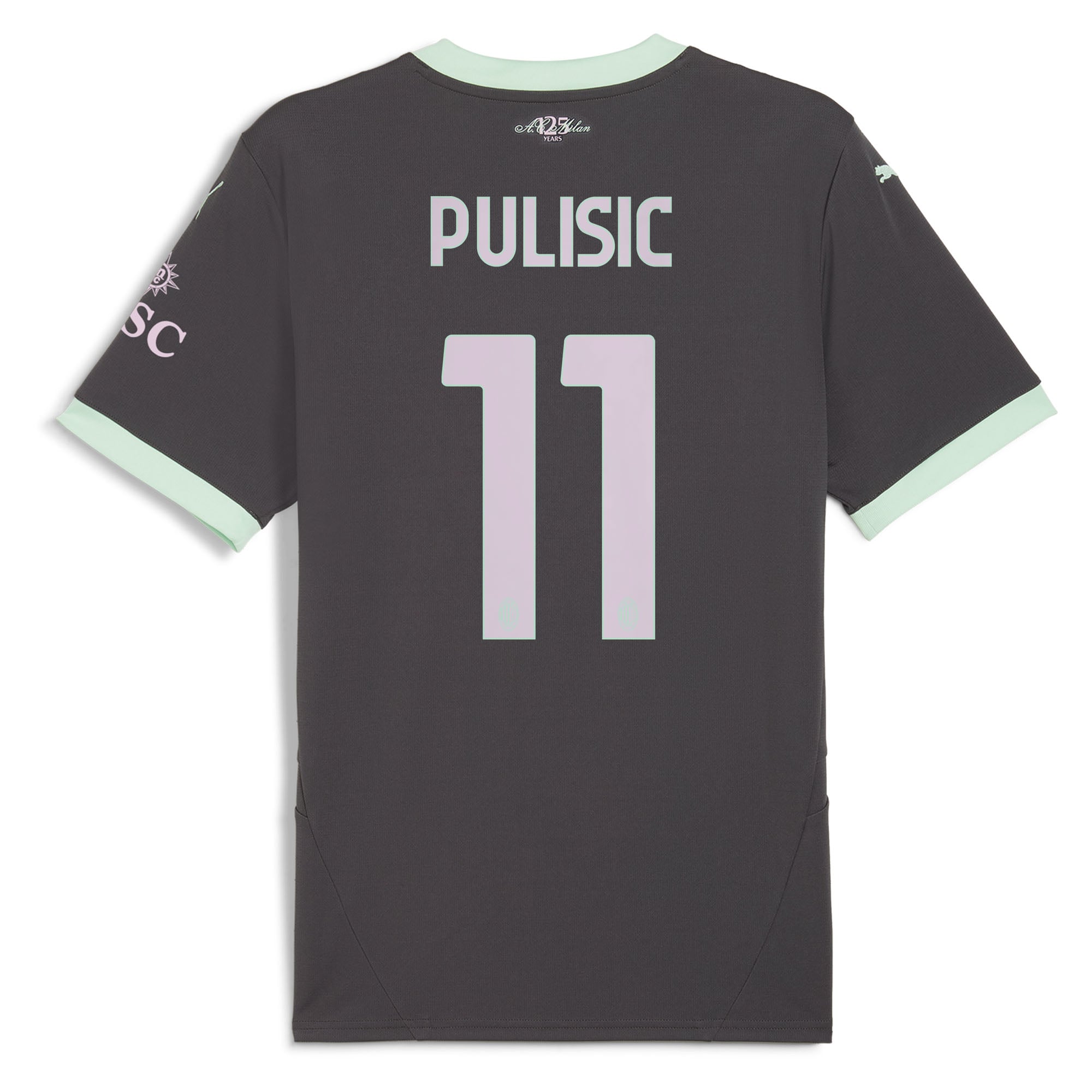 Christian Pulisic AC Milan 2024/25 Third Replica Player Jersey Charcoal