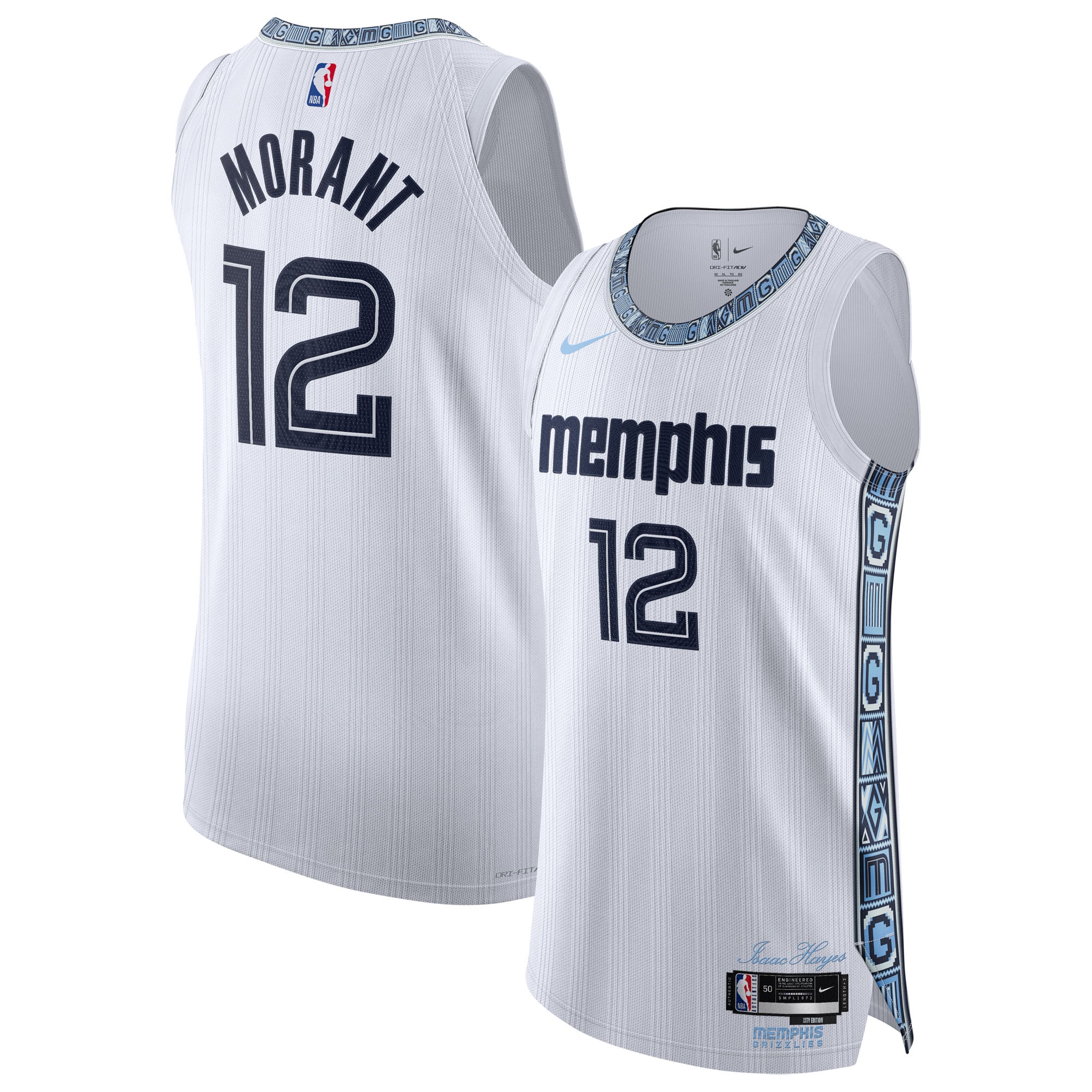 Ja Morant Memphis Grizzlies Unisex 2025/26 Style Jersey City Edition White