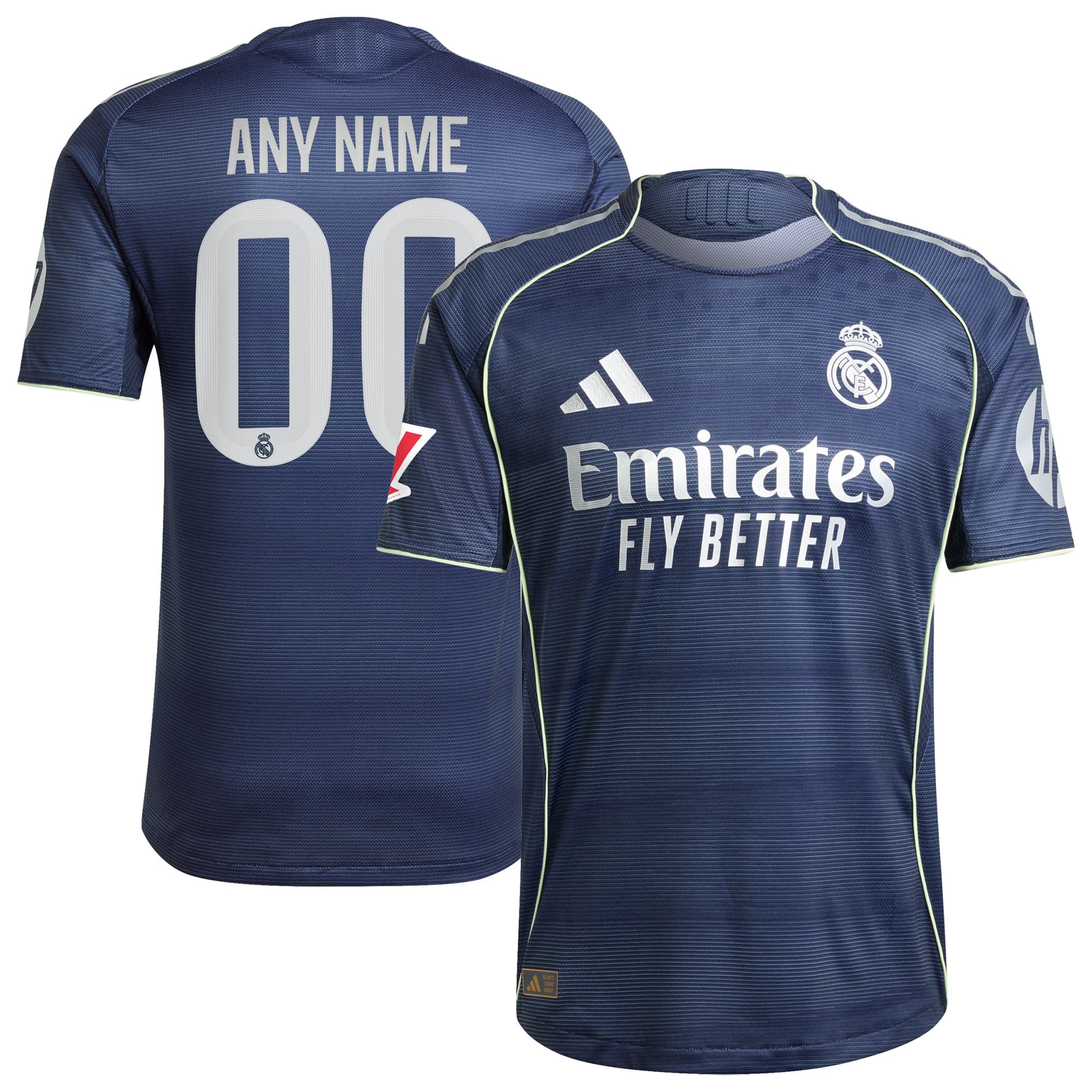 Real Madrid 2025/26 Away Style Custom Jersey Blue