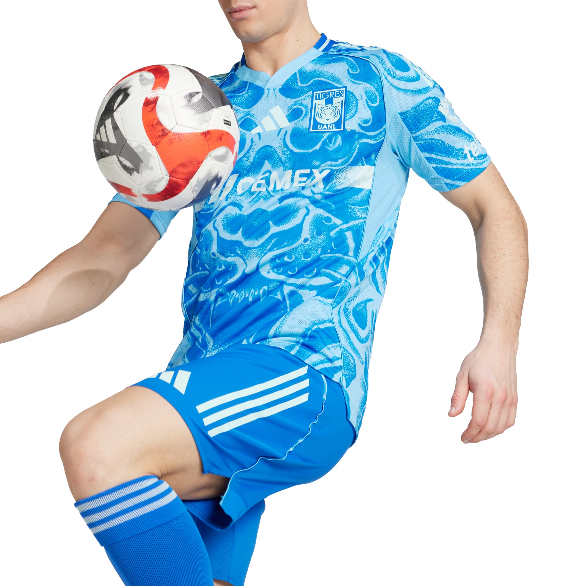 Tigres UANL 2025/26 Away Style Jersey Blue