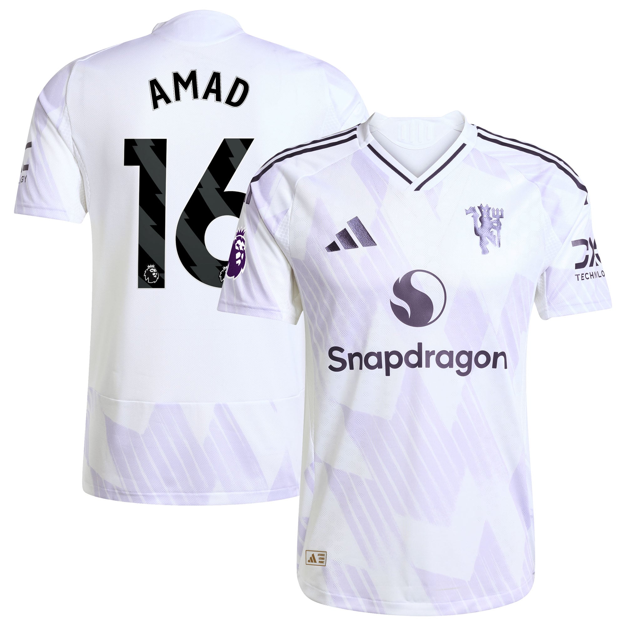 Amad Diallo Manchester United 2025/26 Away Style Player Jersey White