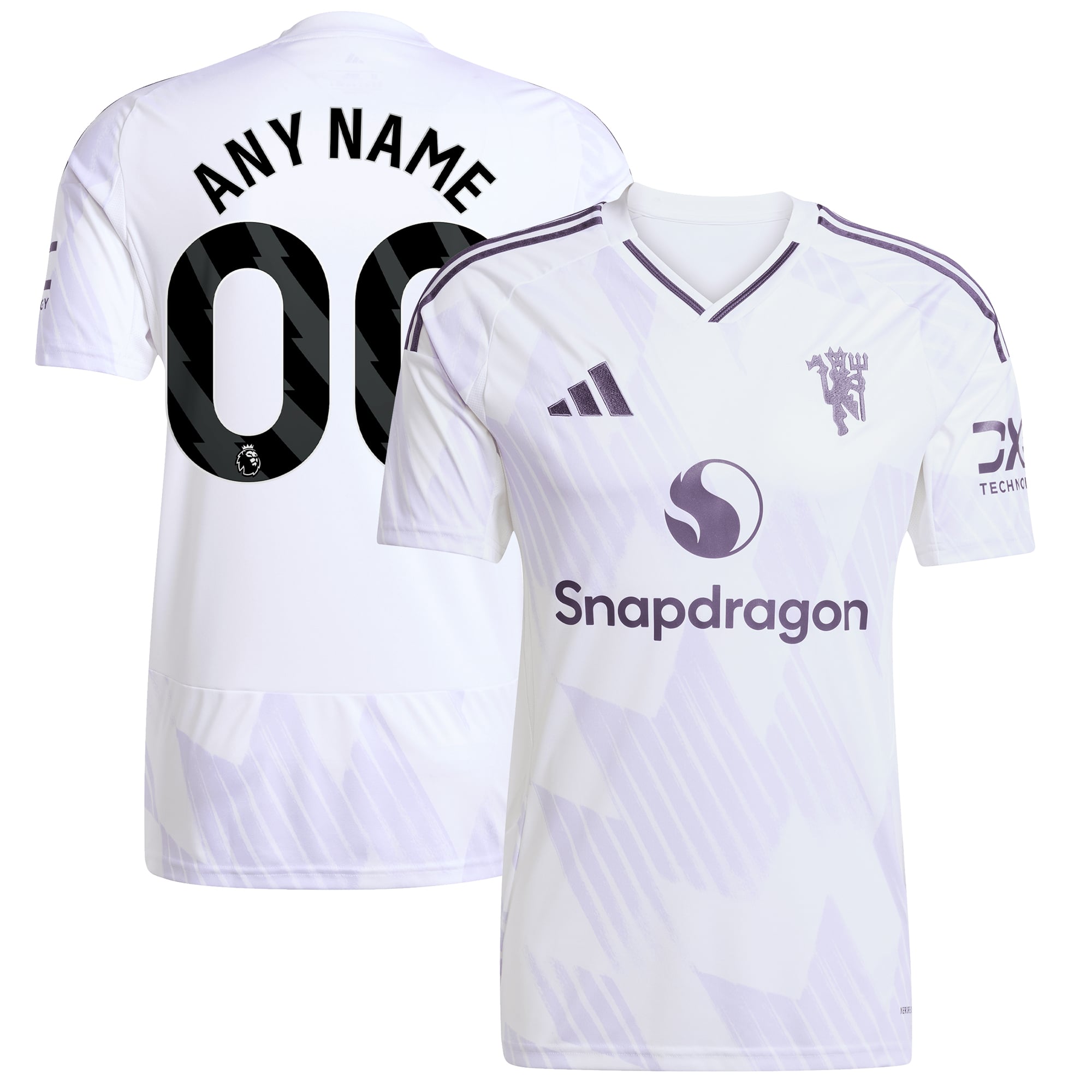 Manchester United 2025/26 Away Replica Custom Jersey White