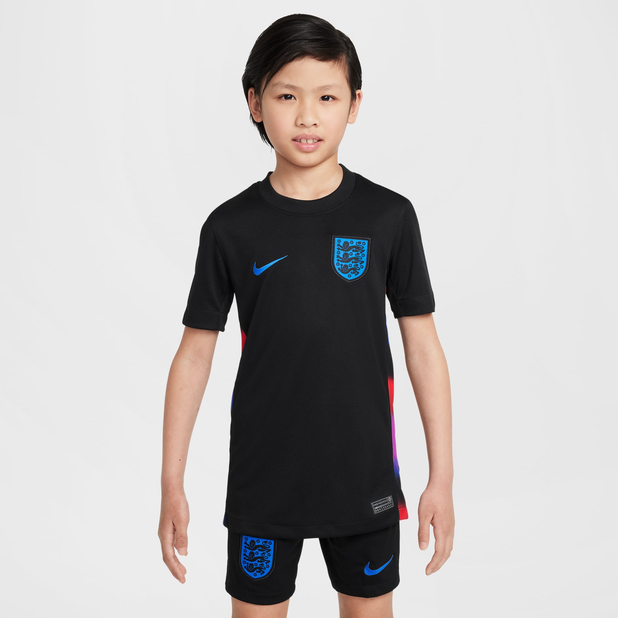 England Women's National Team Youth 2025/26 Away Replica Jersey Black