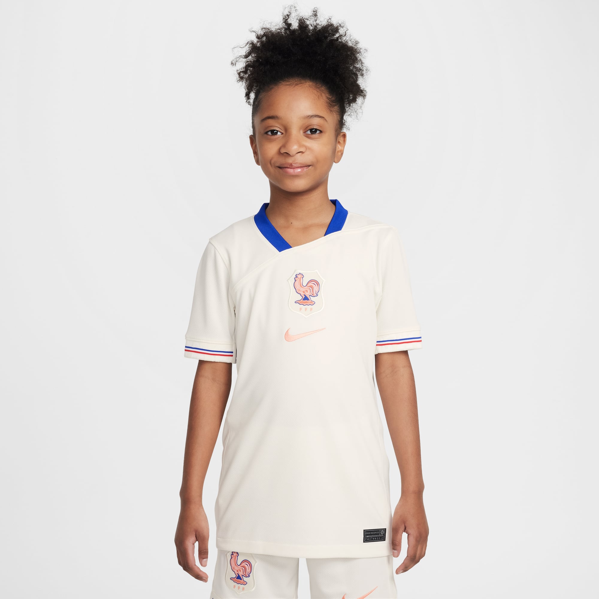 France Women's National Team Youth 2025/26 Away Replica Jersey Cream