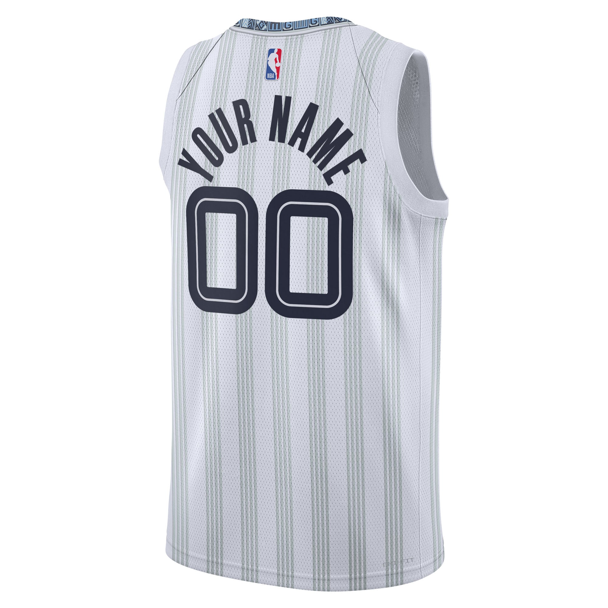 Memphis Grizzlies Unisex 2025/26 City Edition Swingman Custom Jersey White