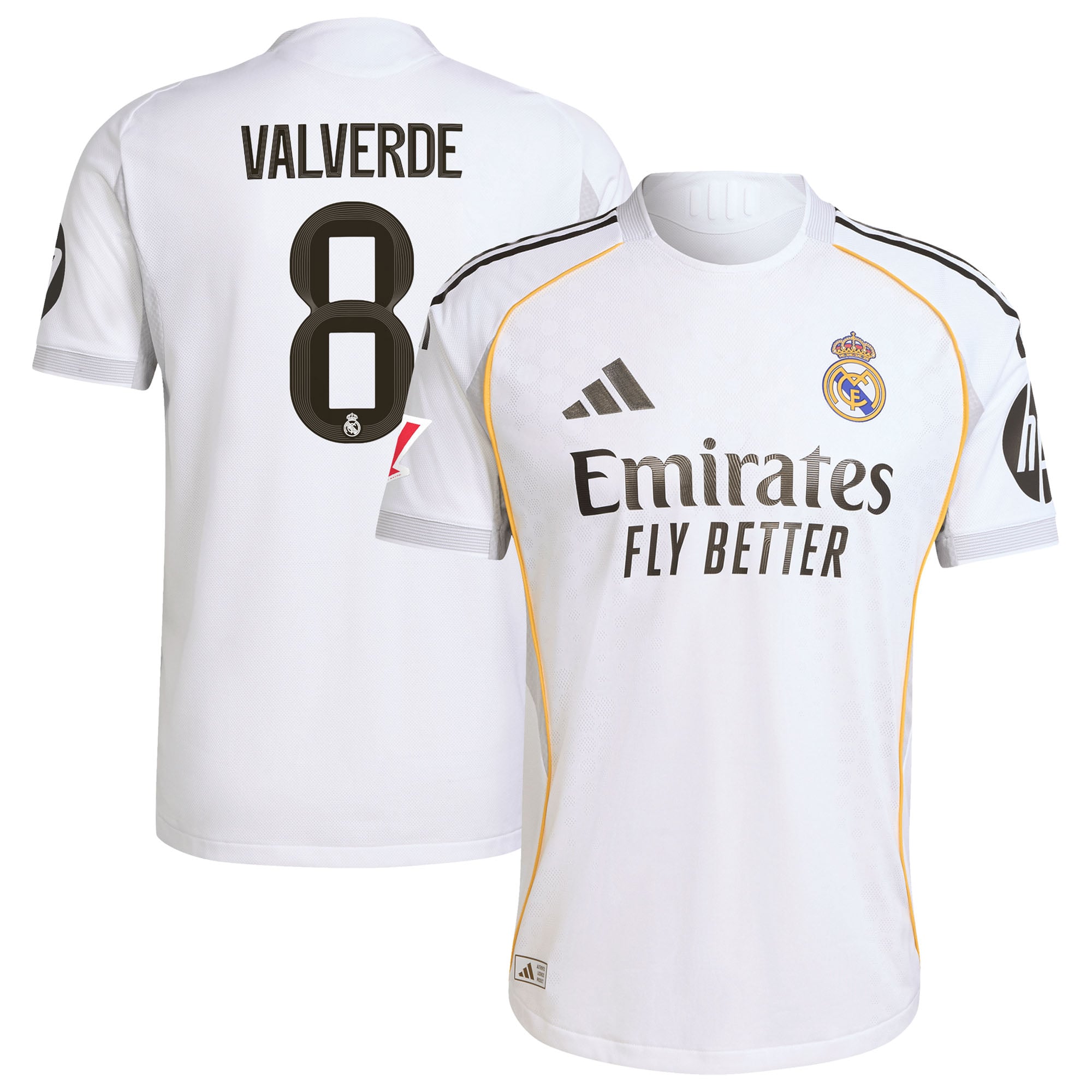 Federico Valverde Real Madrid 2025/26 Home Style Jersey White