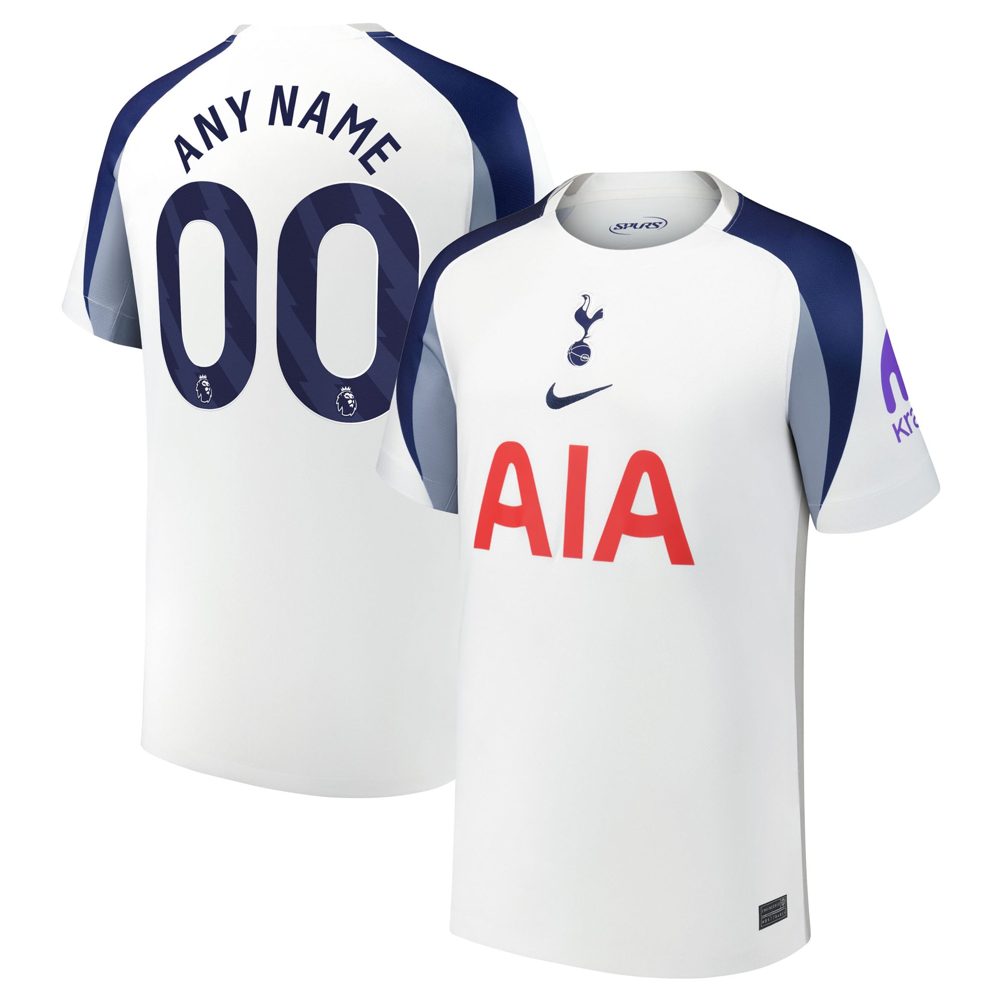 Tottenham Hotspur Youth 2025/26 Home Replica Custom Jersey White