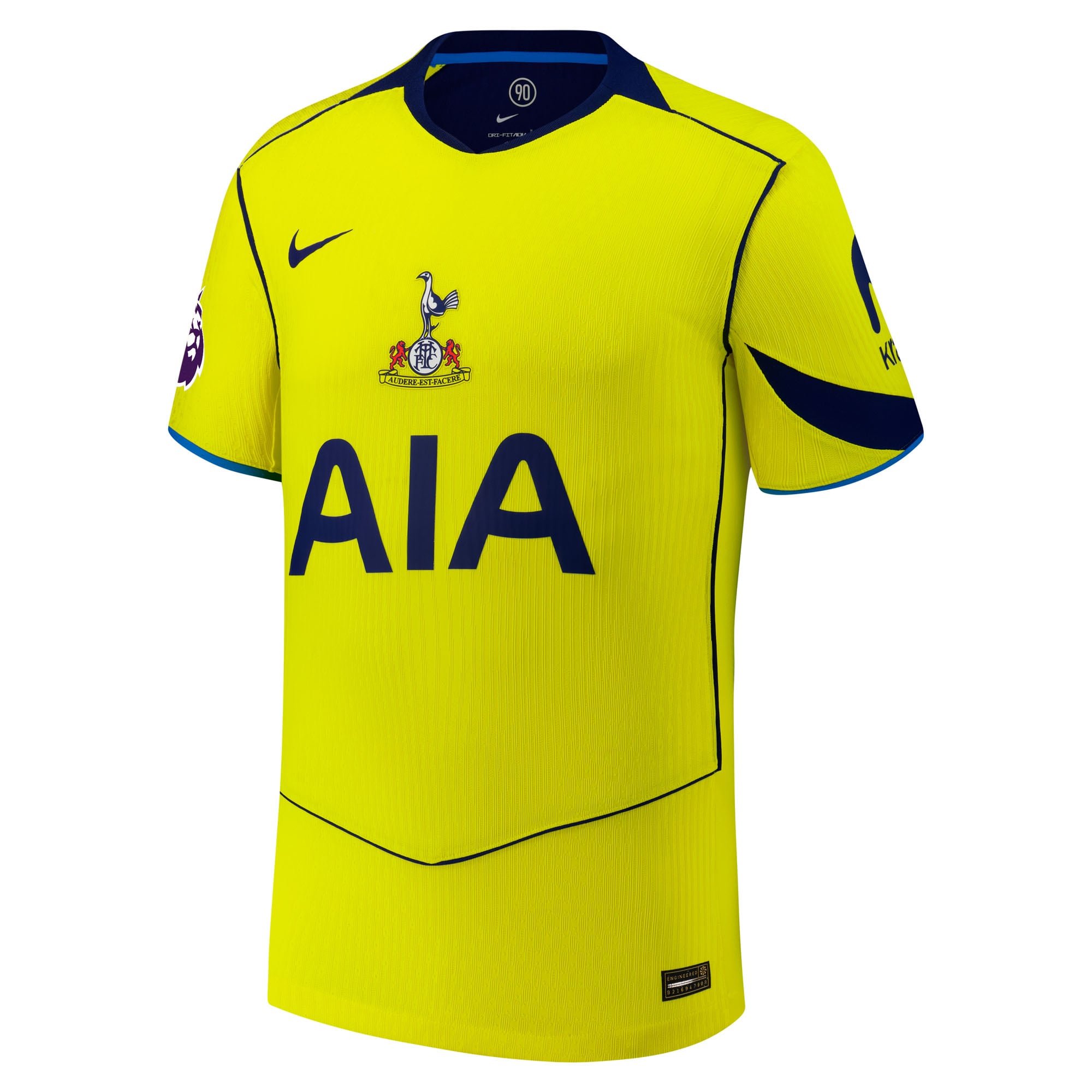 Tottenham Hotspur 2025/26 Third Style Custom Jersey Yellow