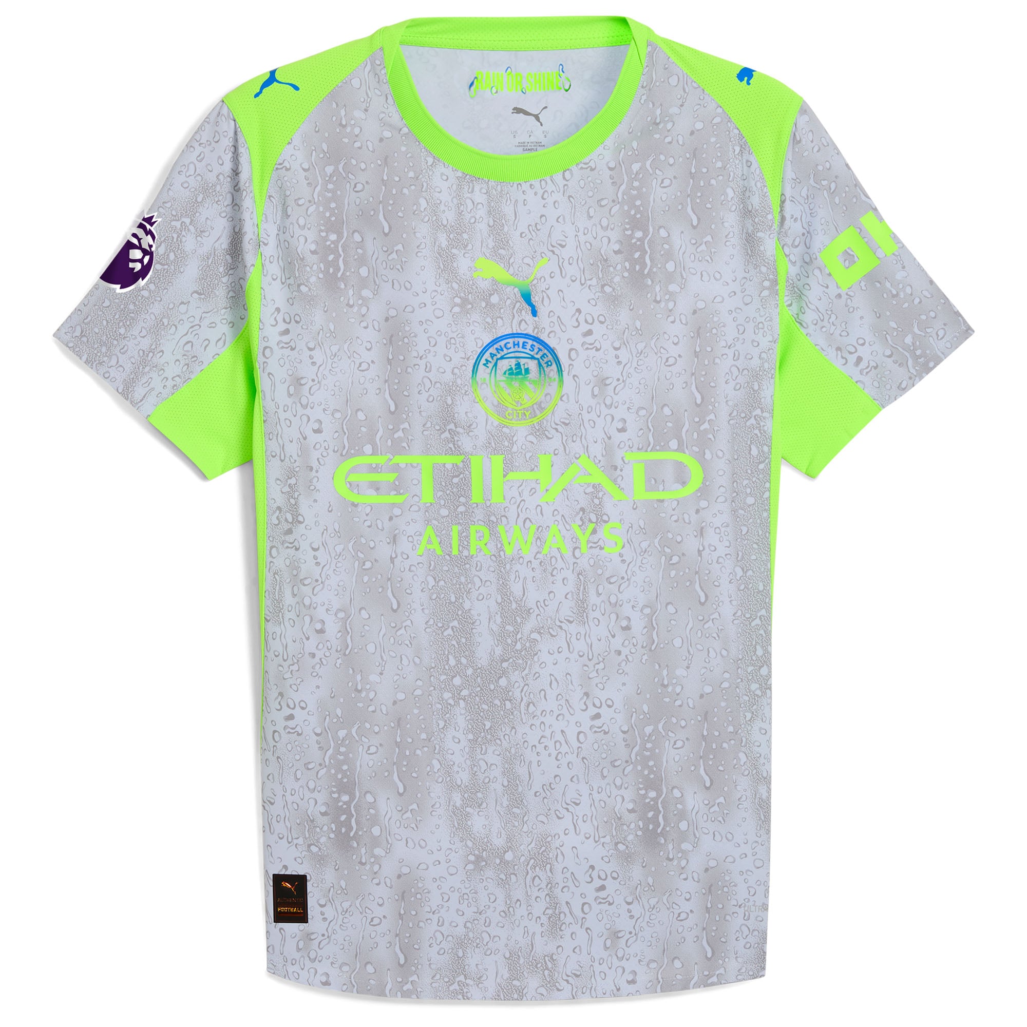 Manchester City 2025/26 Third Style Custom Jersey Green/Neon Green