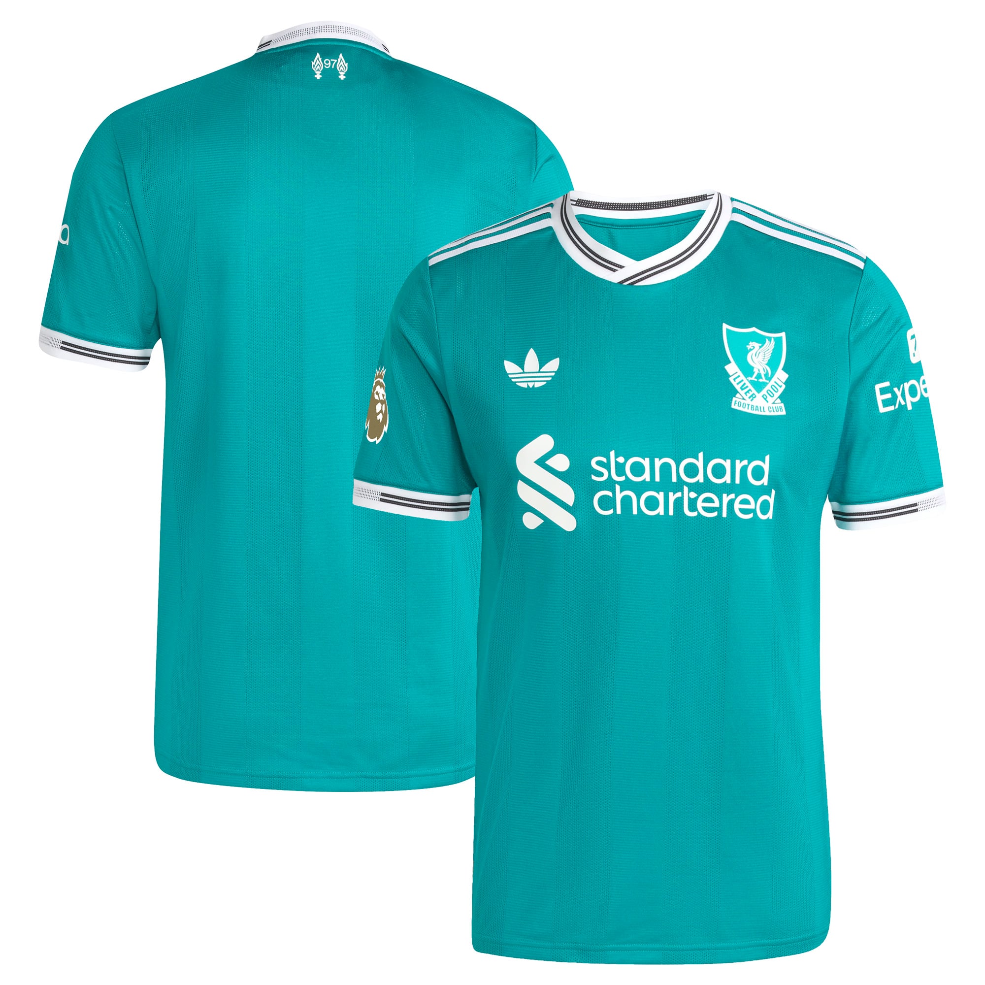 Liverpool 2025/26 Third Style Jersey with Patch Green