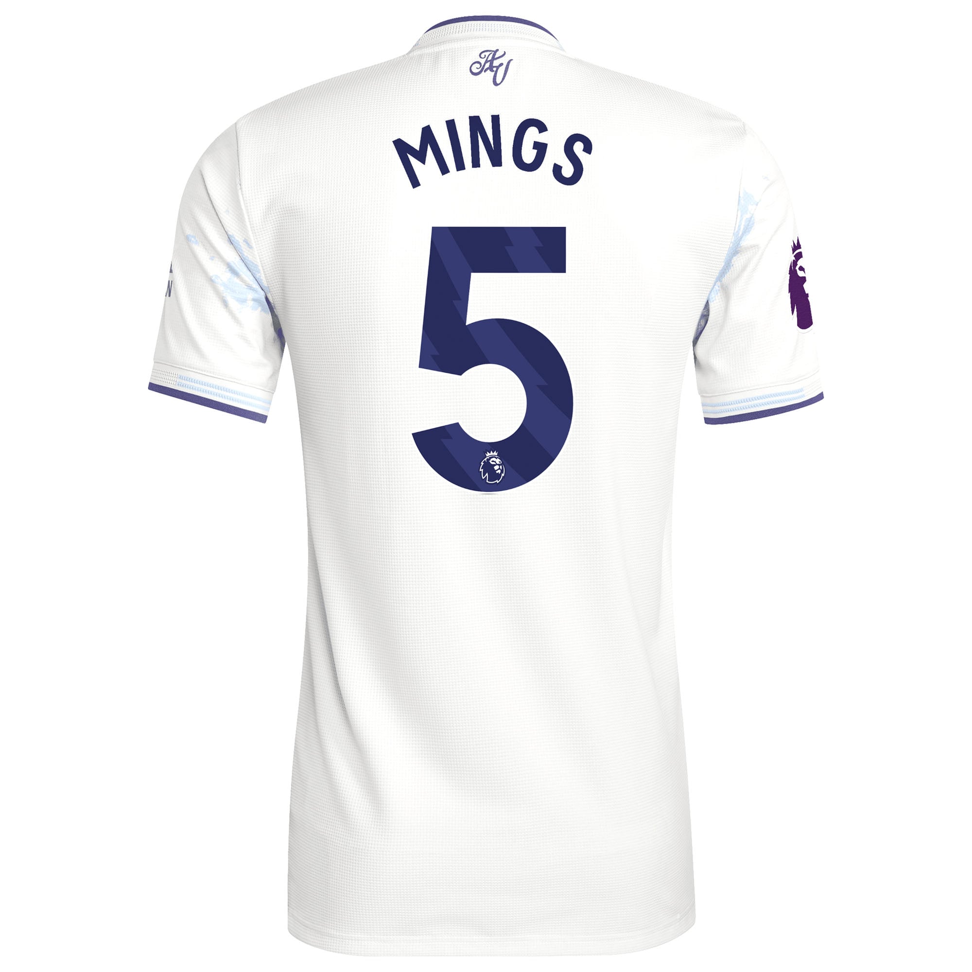 Tyrone Mings Aston Villa 2025/26 Third Style Player Jersey White