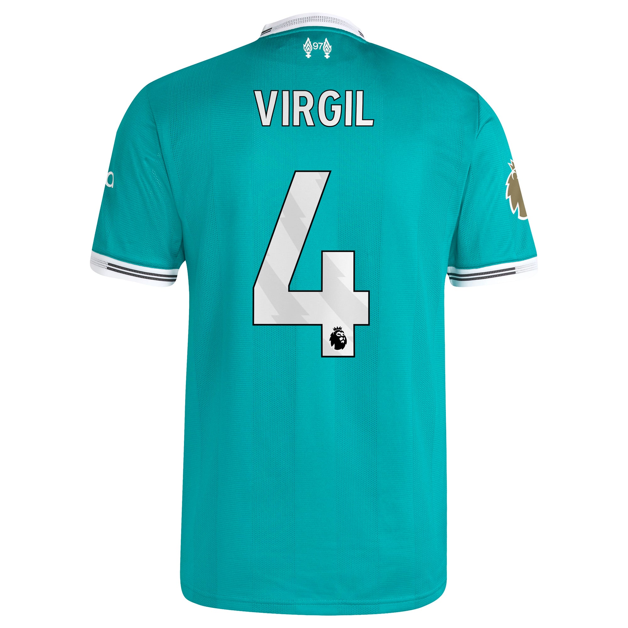 Virgil van Dijk Liverpool 2025/26 Third Style Player Jersey Green