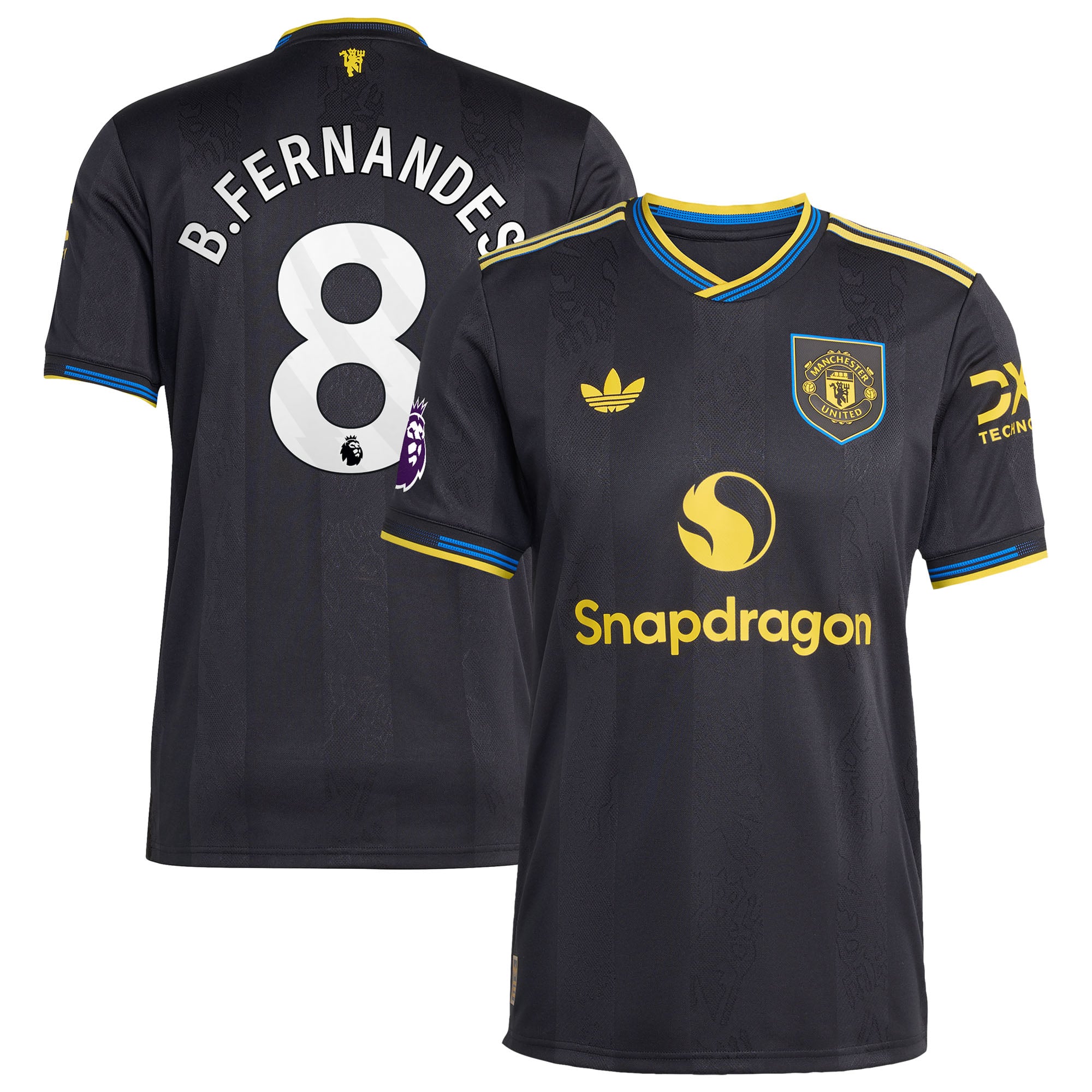Bruno Fernandes Manchester United 2025/26 Third Style Player Jersey Black