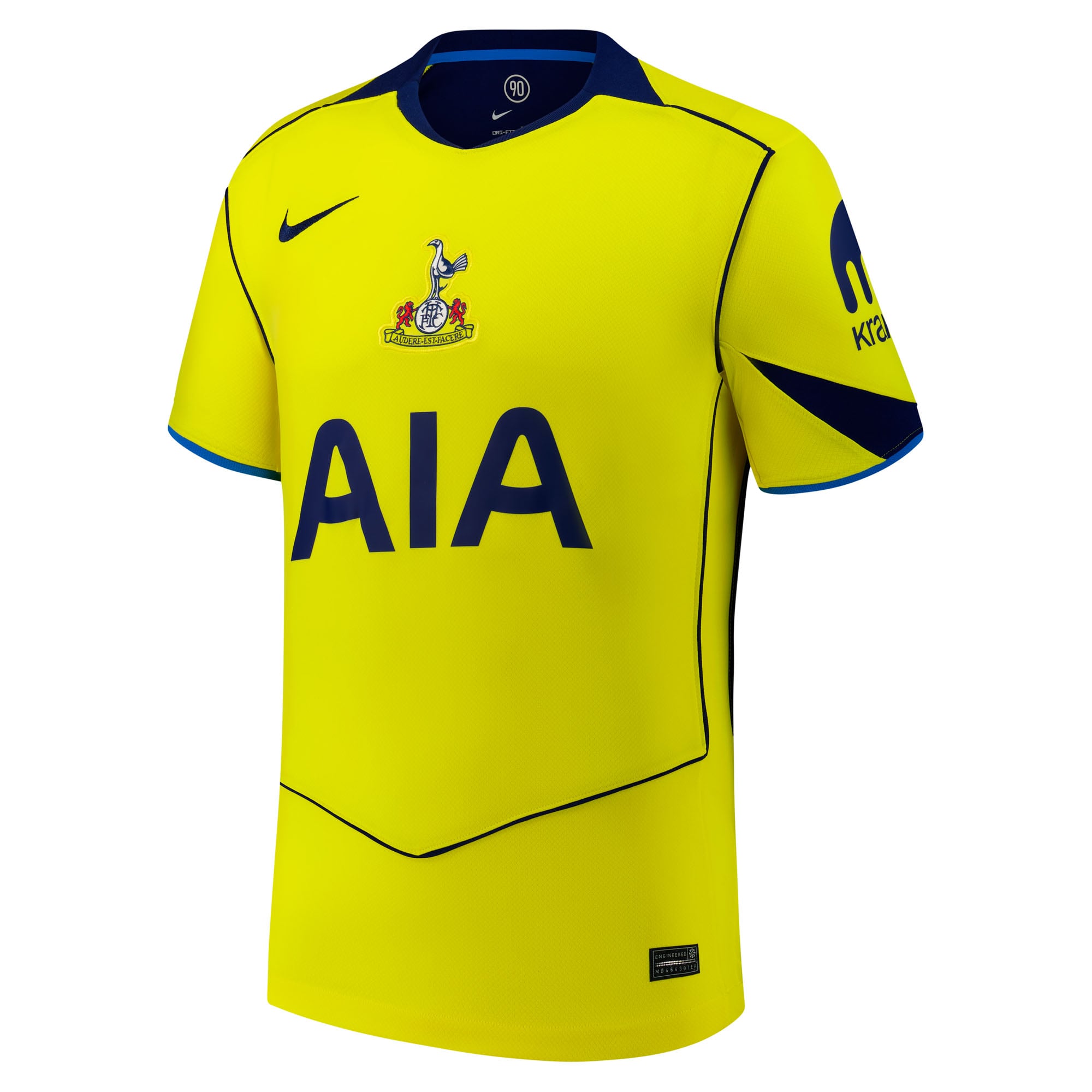 Tottenham Hotspur 2025/26 Third Replica Custom Jersey Yellow