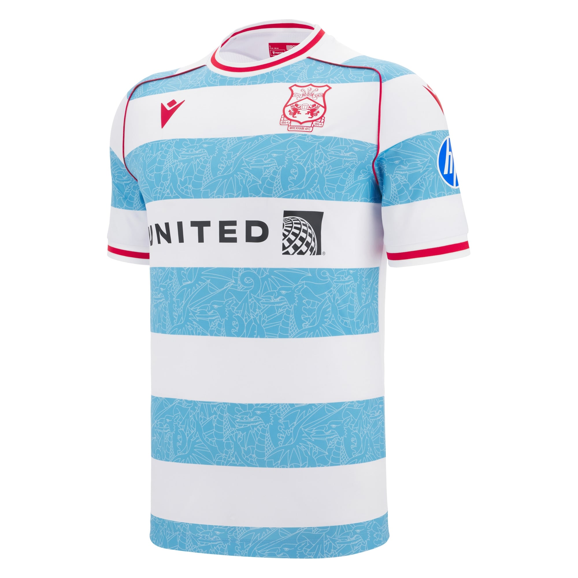 Macron Wrexham White 2025/26 Third Replica Jersey