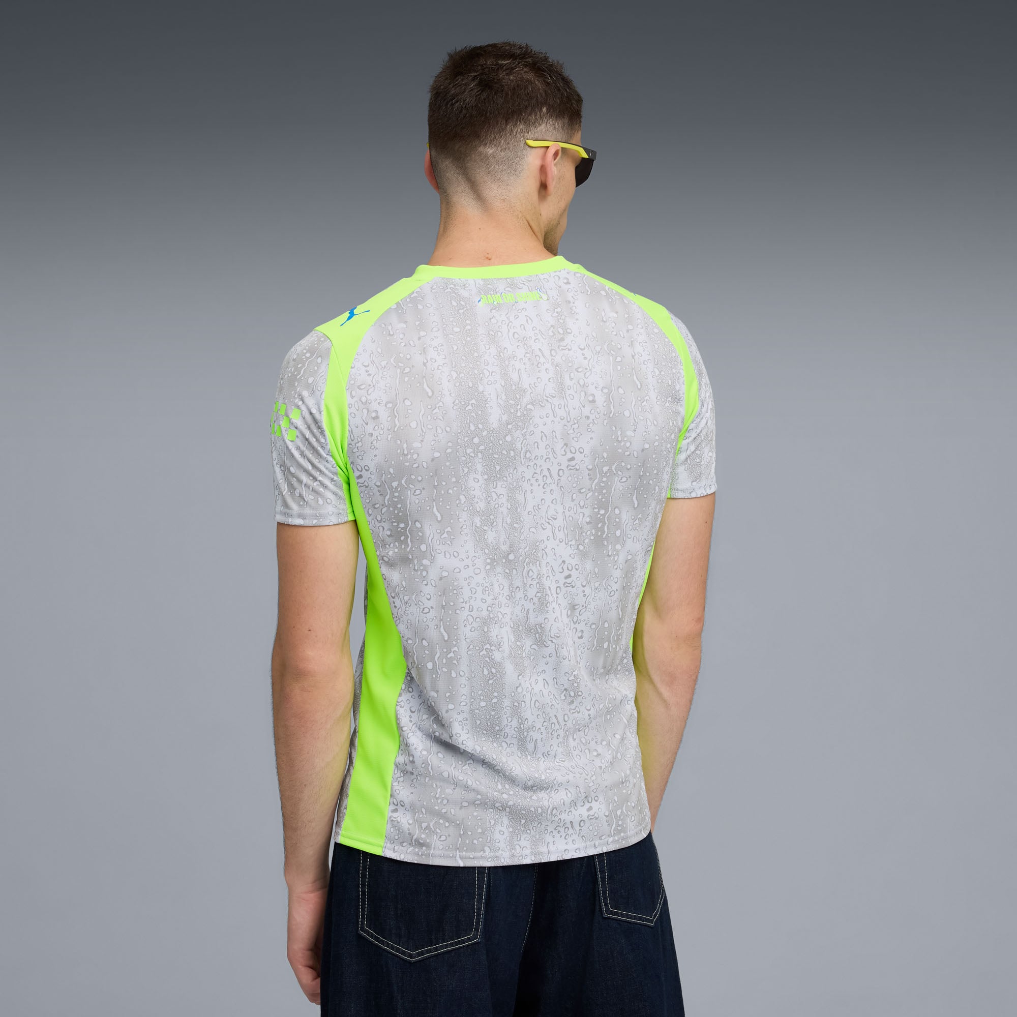 Manchester City 2025/26 Third Replica Jersey Gray/Neon Green