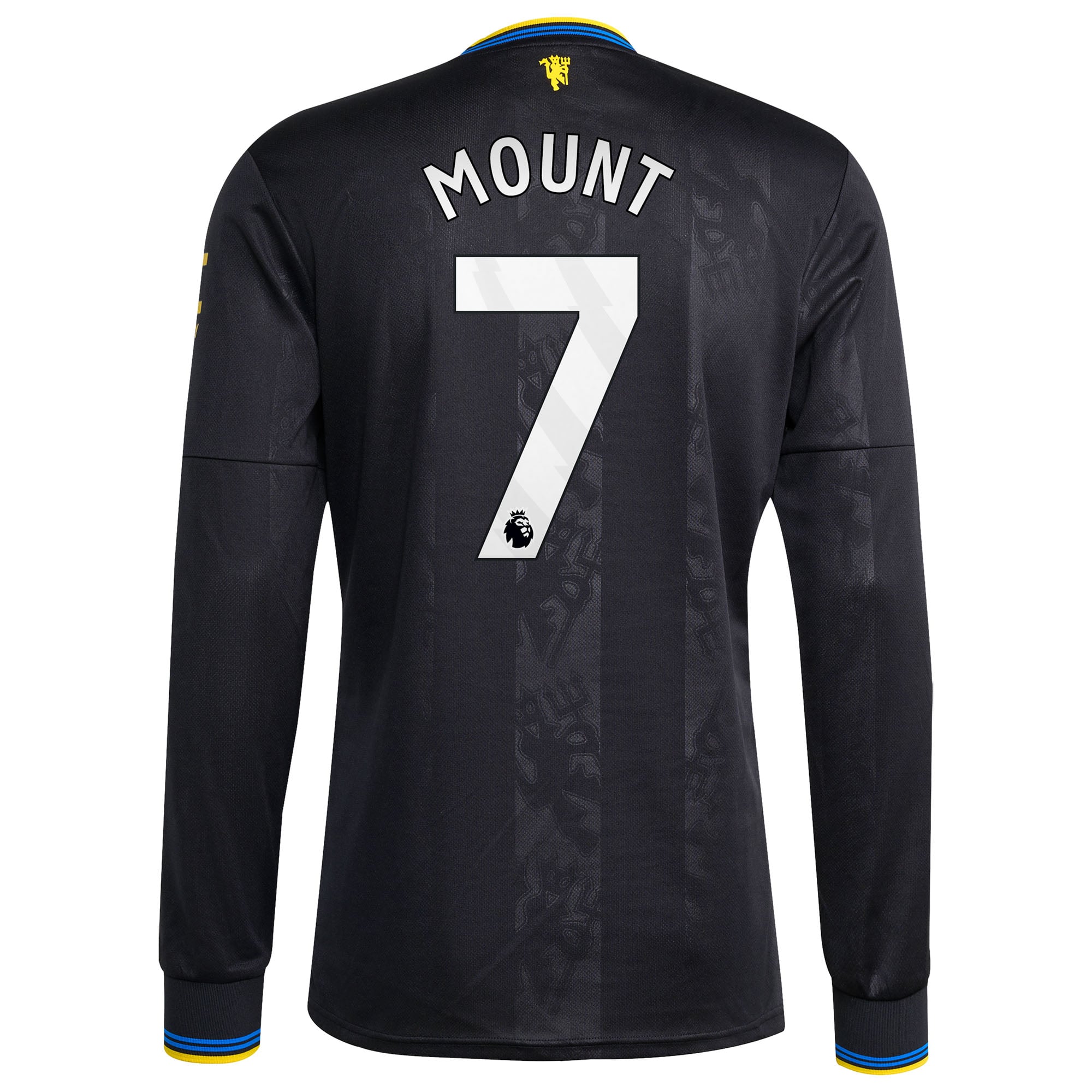 Mason Mount Manchester United 2025/26 Third Replica Long Sleeve Player Jersey Black
