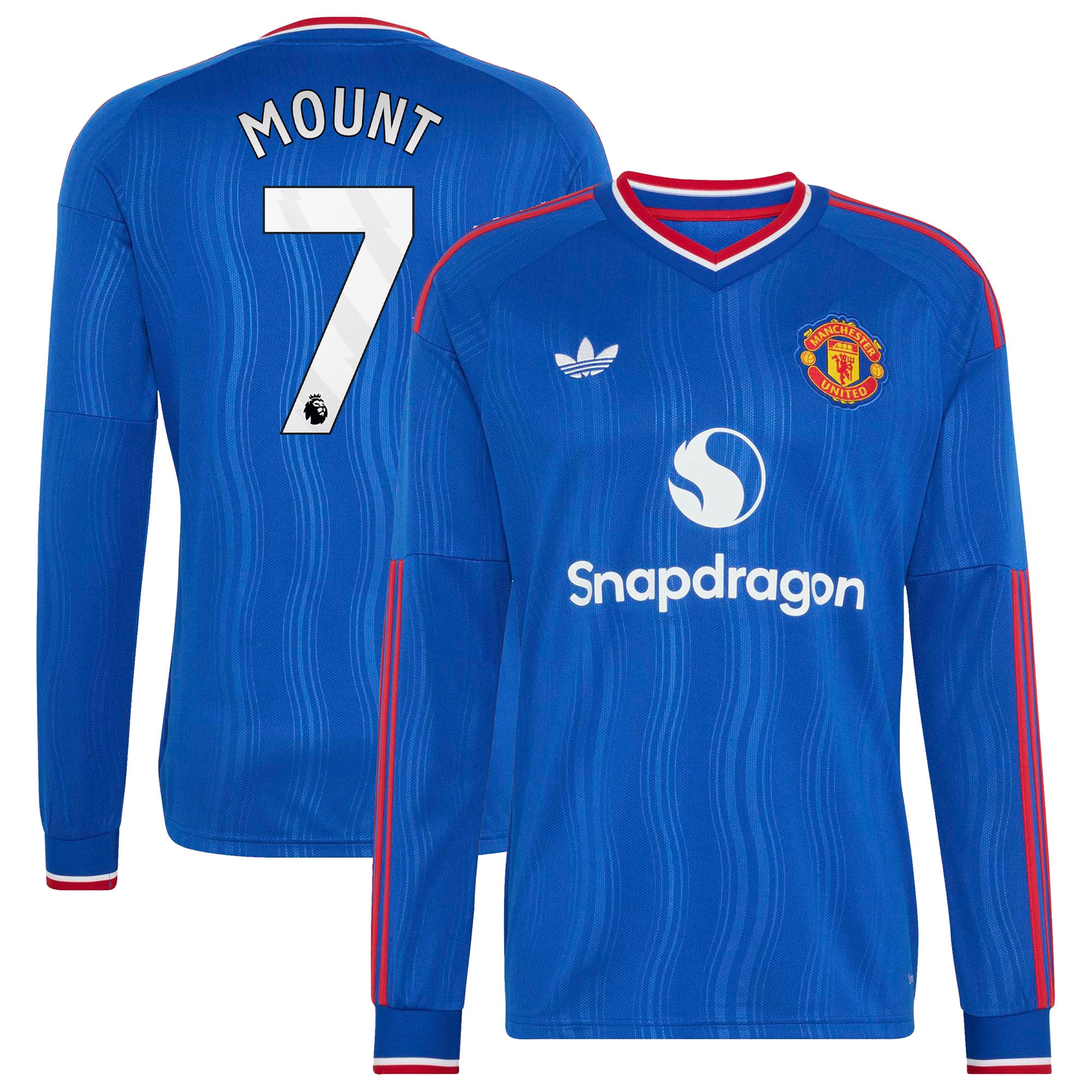 Mason Mount Manchester United 2026/27 Away Replica Long Sleeve Jersey Royal