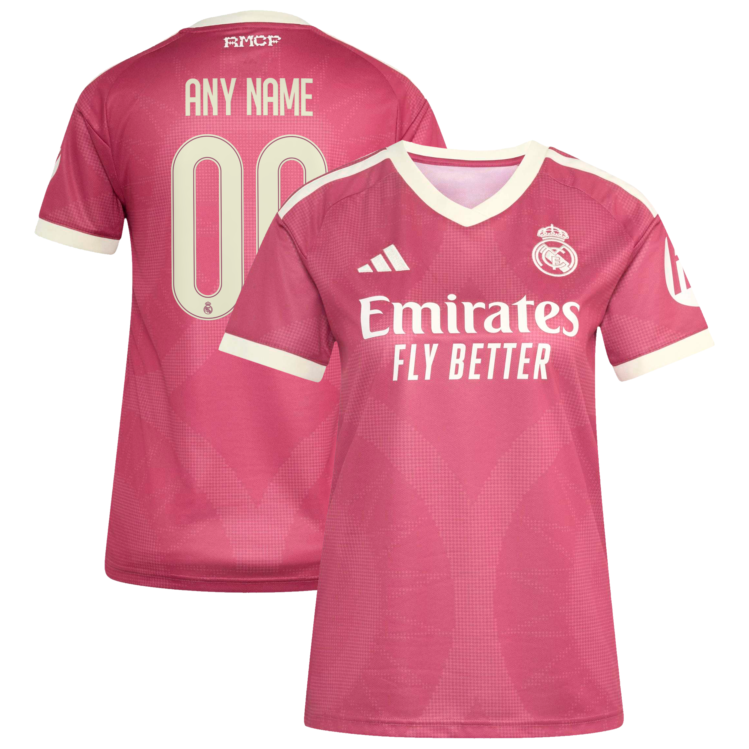 Real Madrid Women's 2026/27 Third Replica Custom Jersey Pink