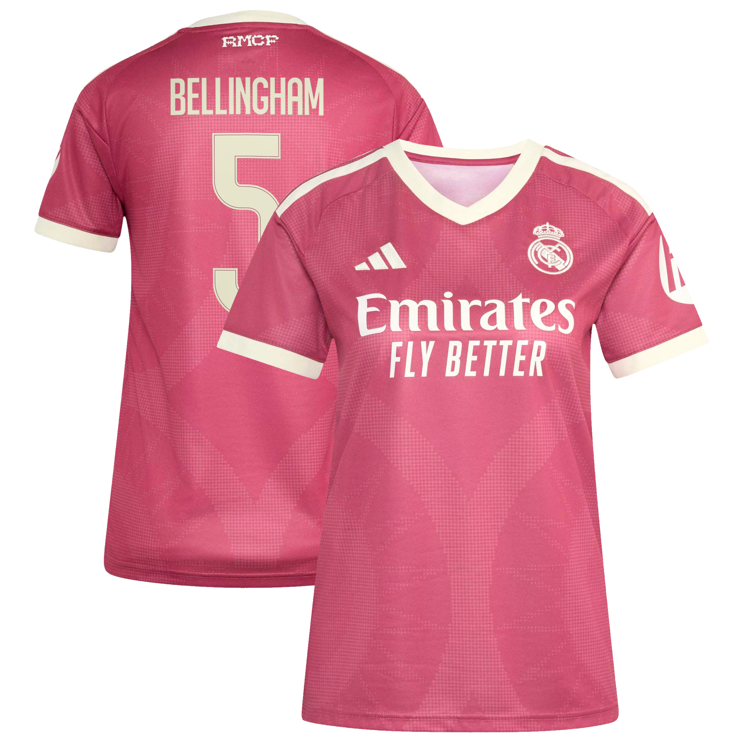 Jude Bellingham Real Madrid Women's 2026/27 Third Replica Jersey Pink