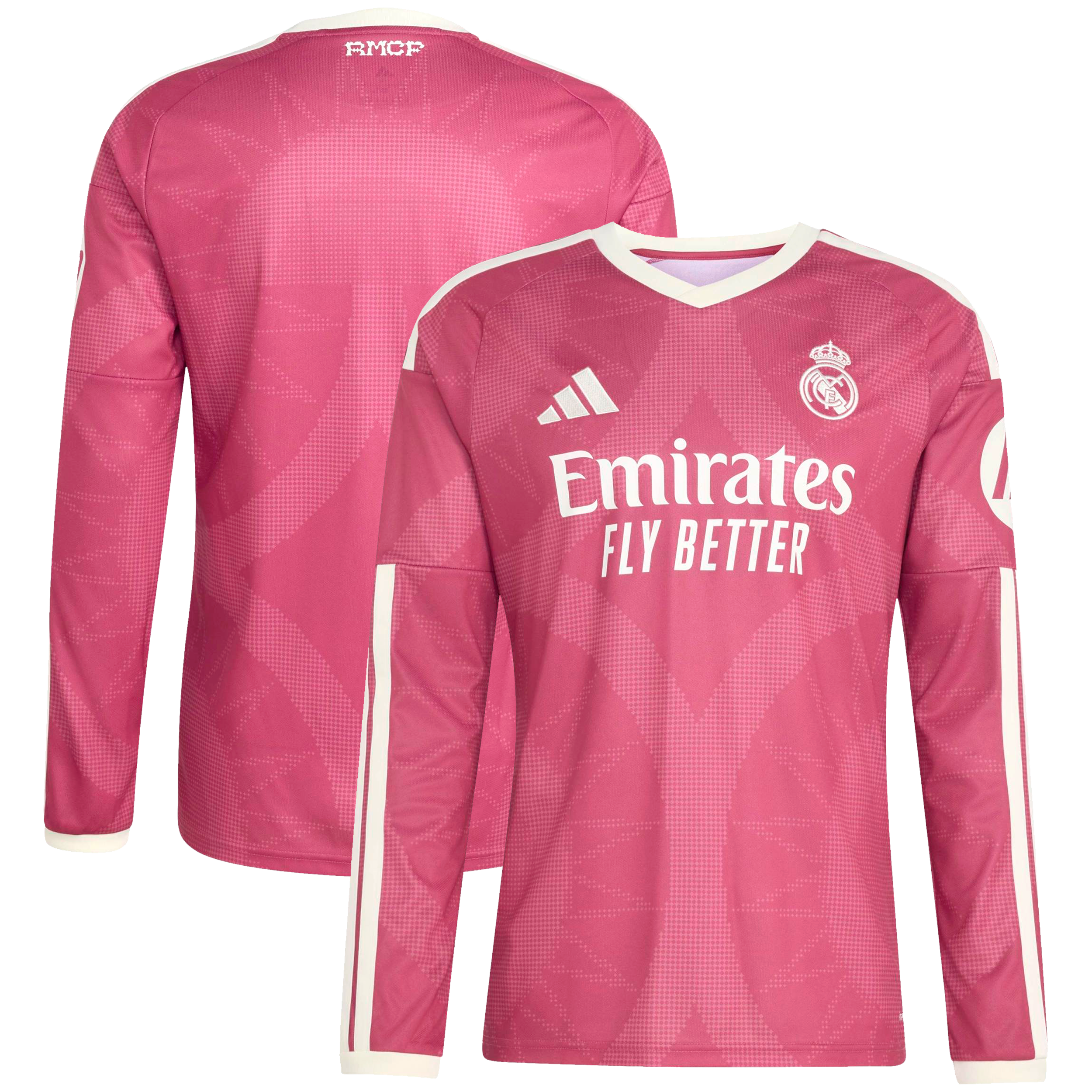 Real Madrid 2026/27 Third Replica Long Sleeve Jersey Pink