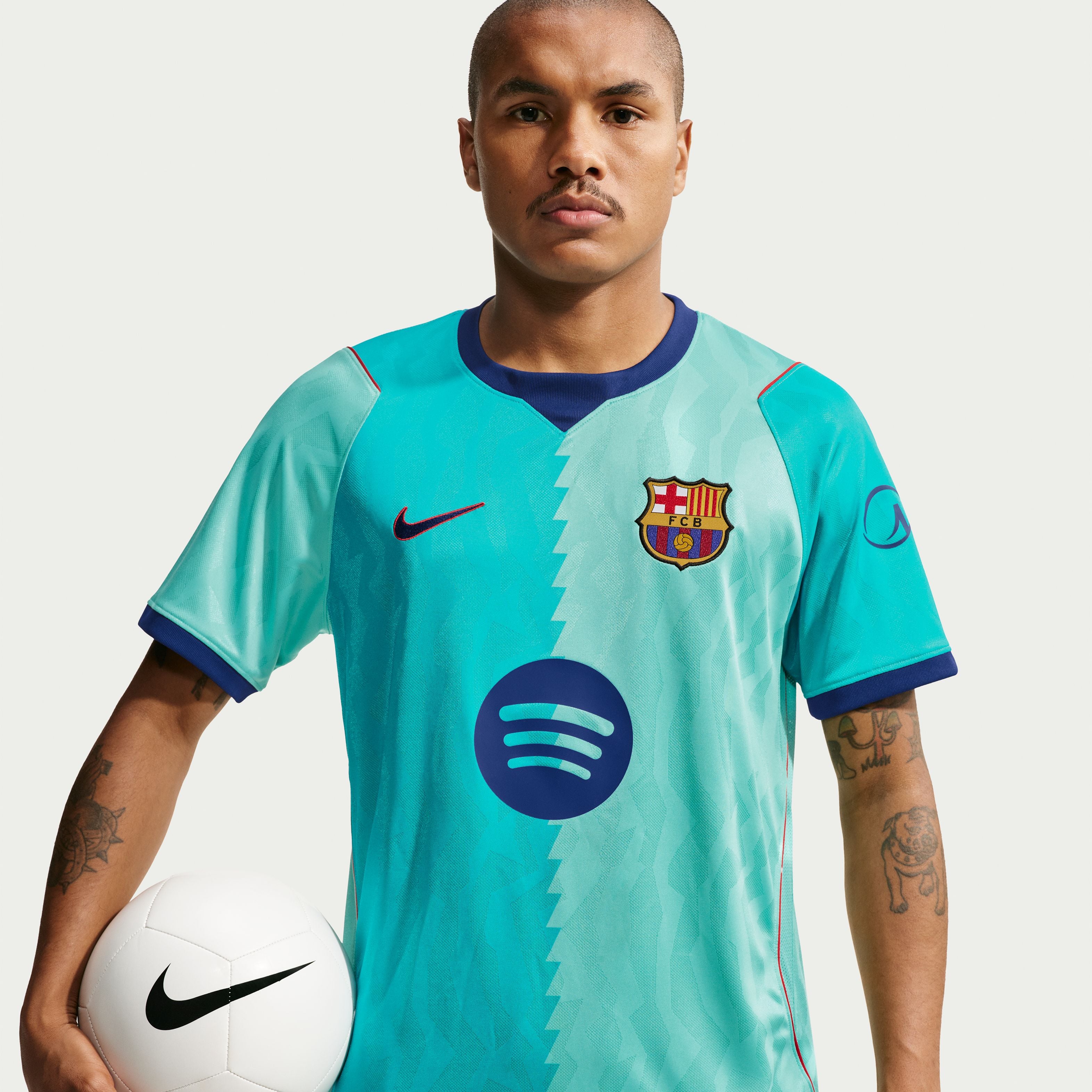Barcelona 2026/27 Third Stadium Replica Jersey Turquoise
