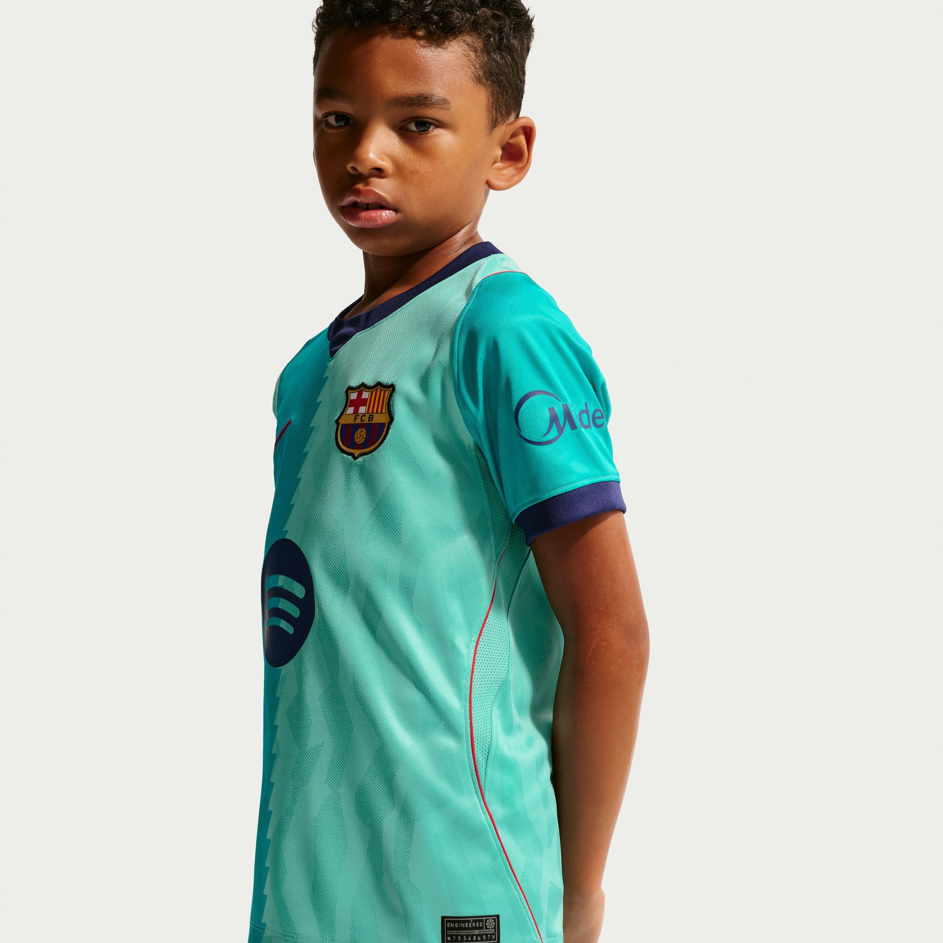 Barcelona Youth 2026/27 Third Stadium Replica Jersey Turquoise