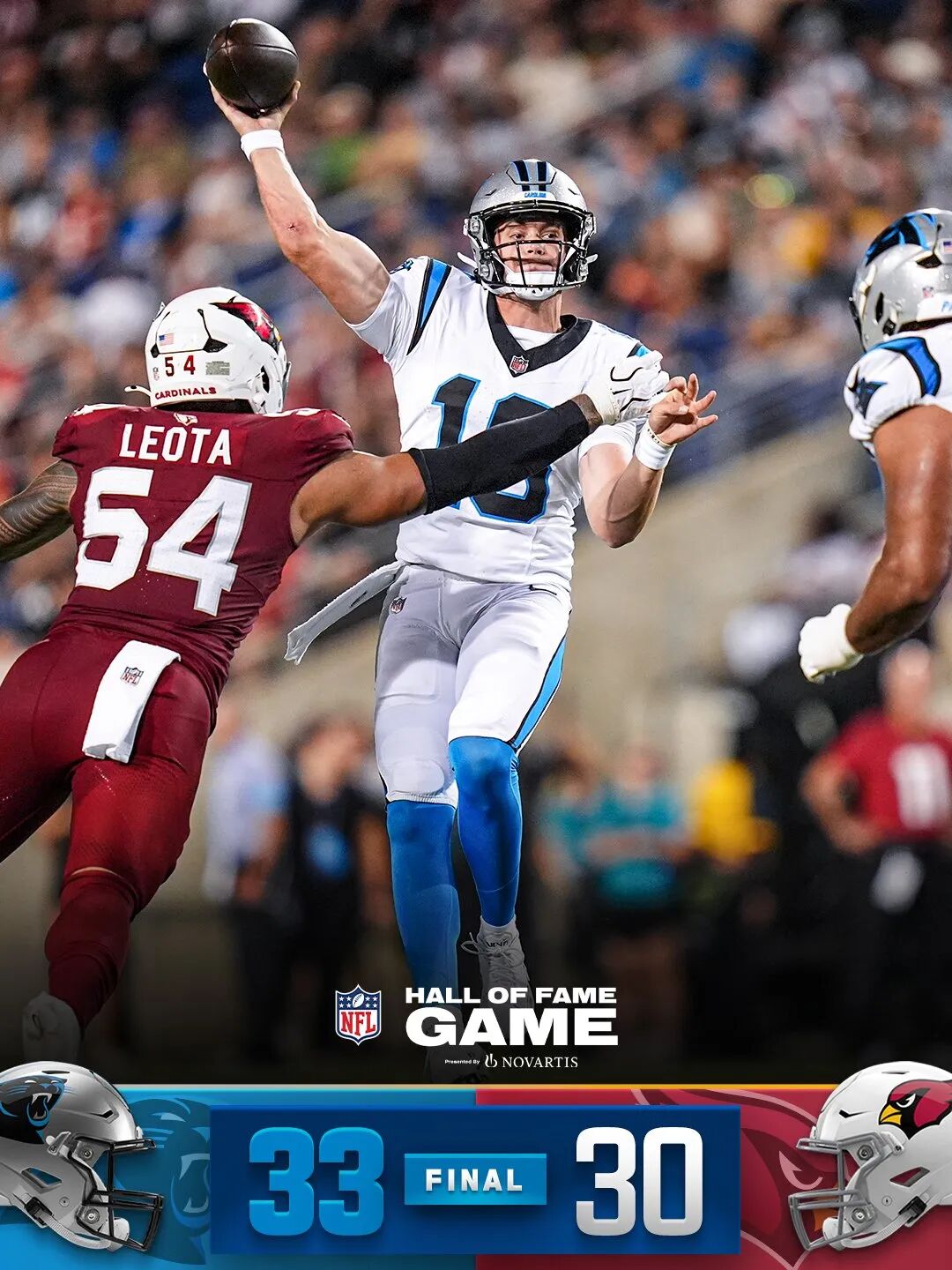 Panthers vs Cardinals Game Day Poster Artwork