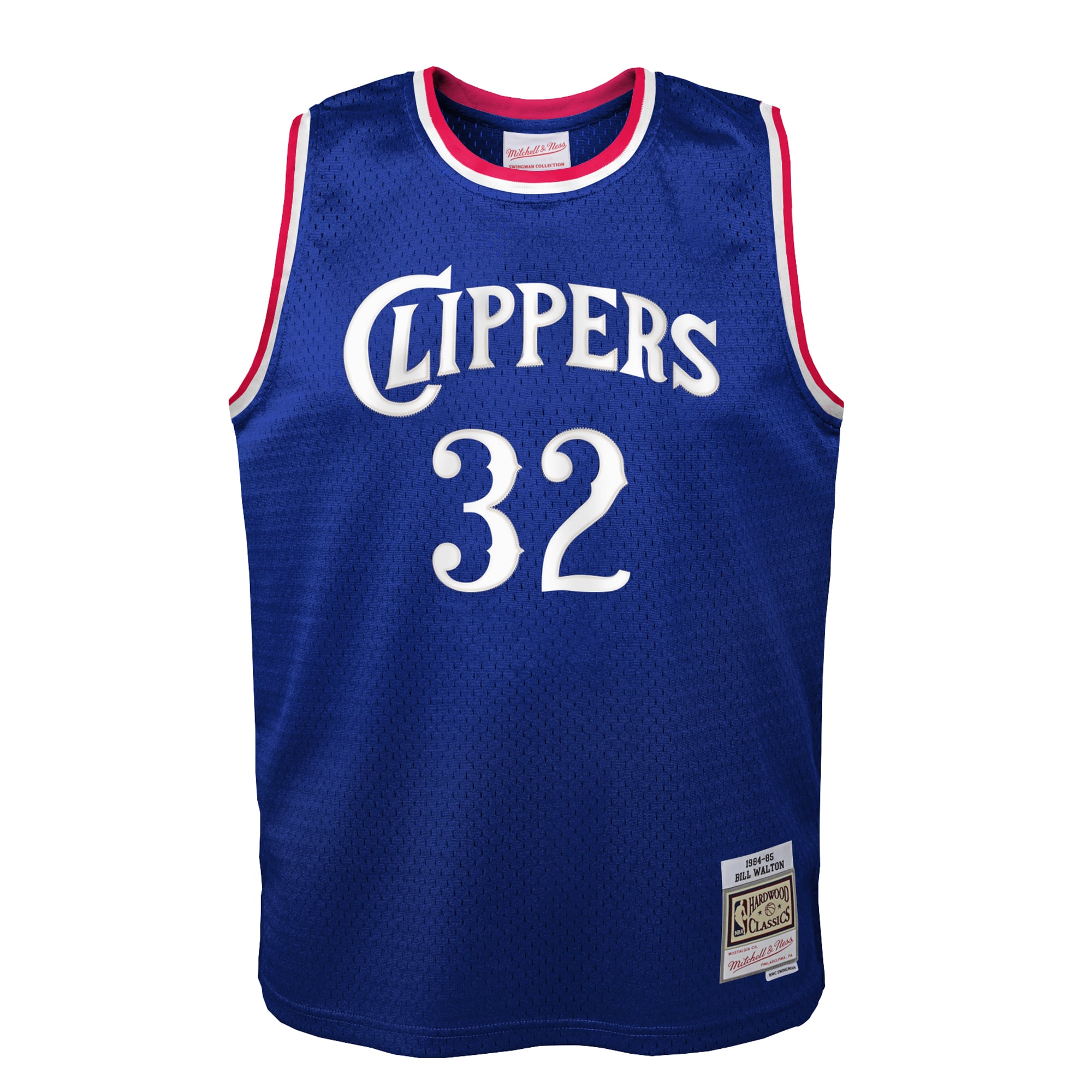 Bill Walton LA Clippers Mitchell & Ness Youth 1984/85 Hardwood Classics Swingman Jersey Royal