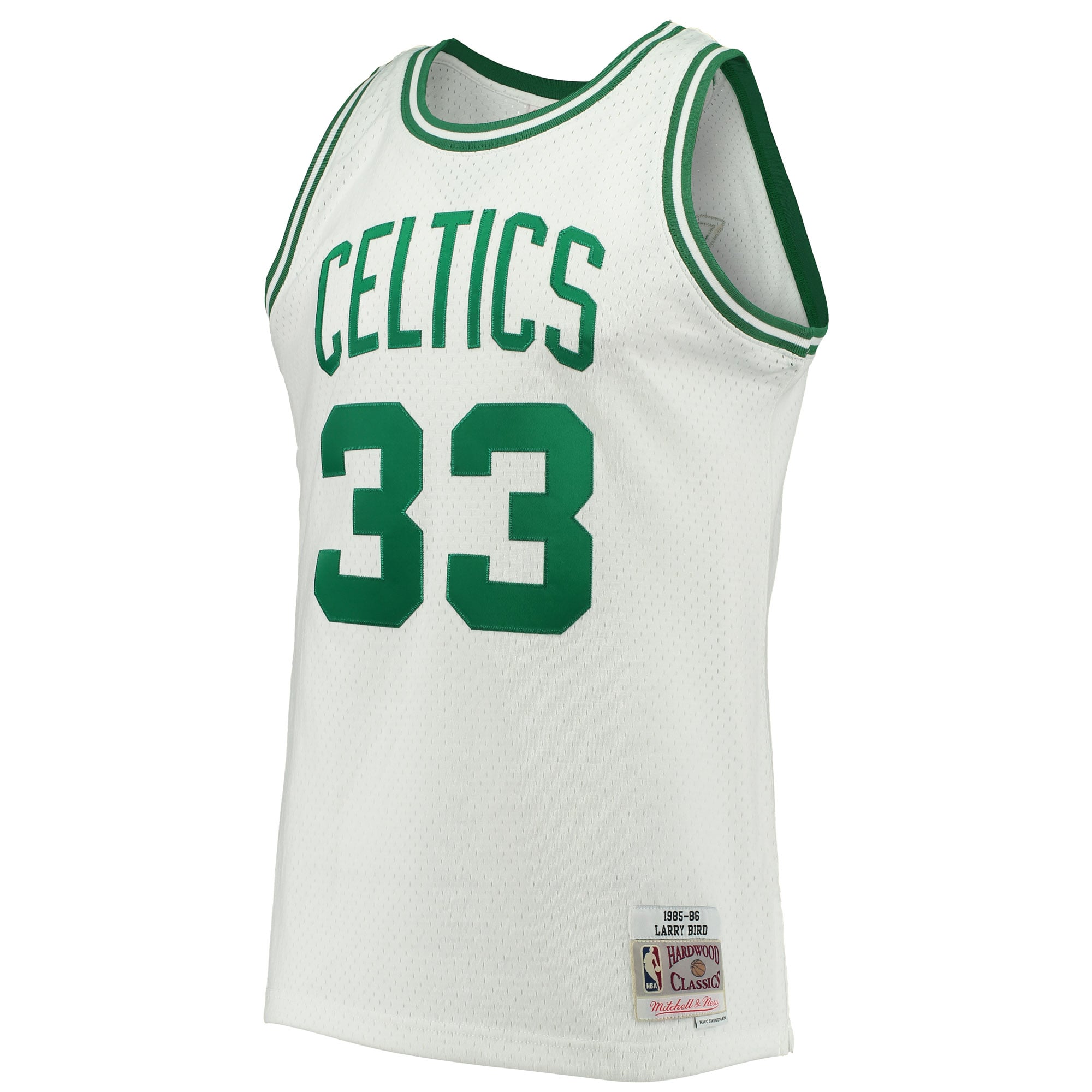 Larry Bird Boston Celtics Mitchell & Ness Hardwood Classics 1985/86 Swingman Jersey White