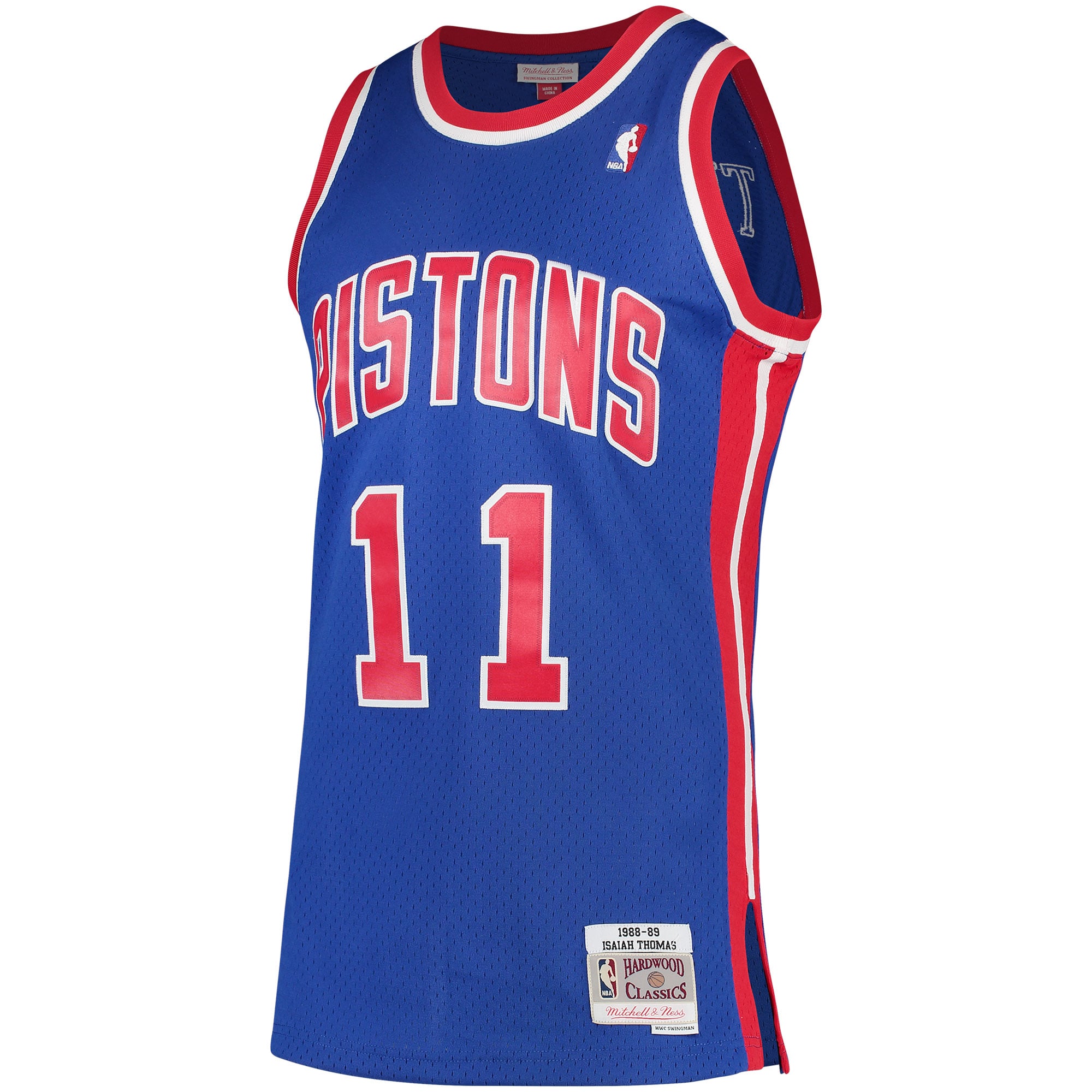 Isiah Thomas Detroit Pistons Mitchell & Ness 1988/89 Hardwood Classics Swingman Jersey Blue