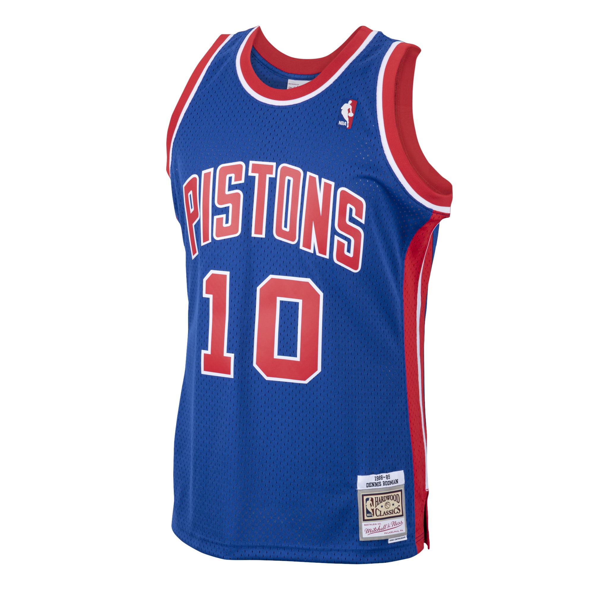 Dennis Rodman Detroit Pistons Mitchell & Ness 1988/89 Hardwood Classics Swingman Jersey Royal